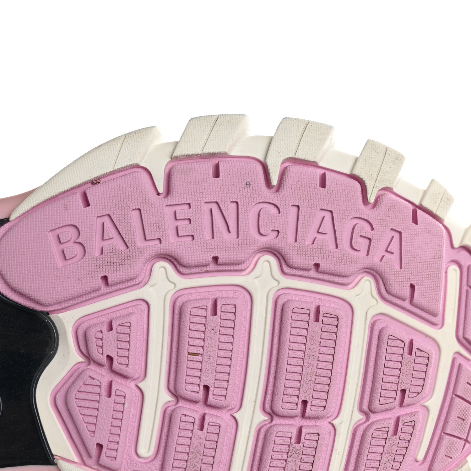 Balenciaga Mesh Rubber Tri-Color Womens Track Sneakers 37 White Pink Grey 8 of 10