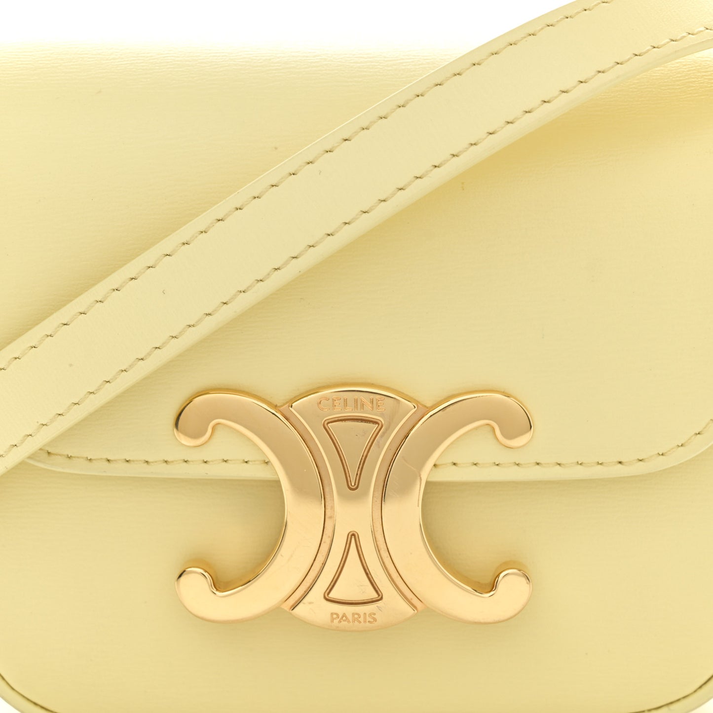 Shiny Calfskin Mini Triomphe Pollen