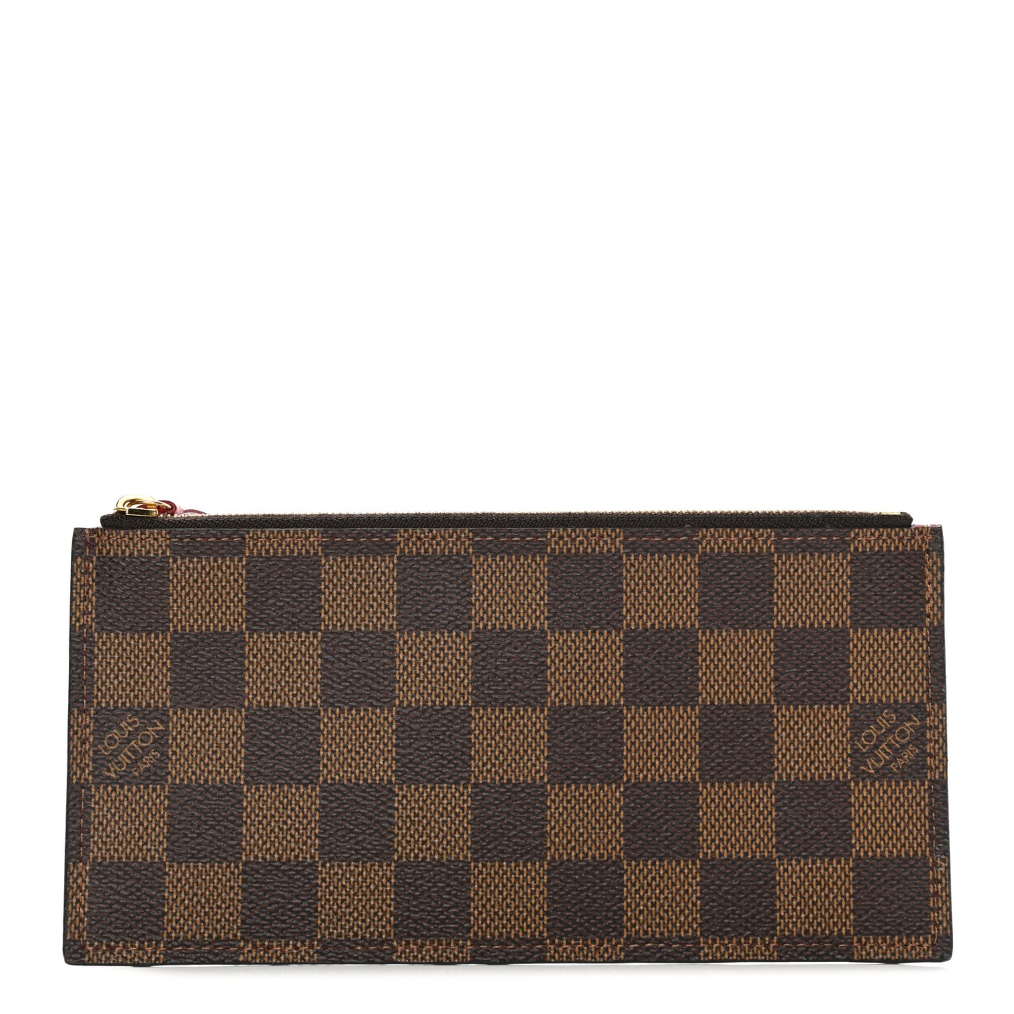 Damier Ebene Felicie Chain Wallet Zippered Insert
