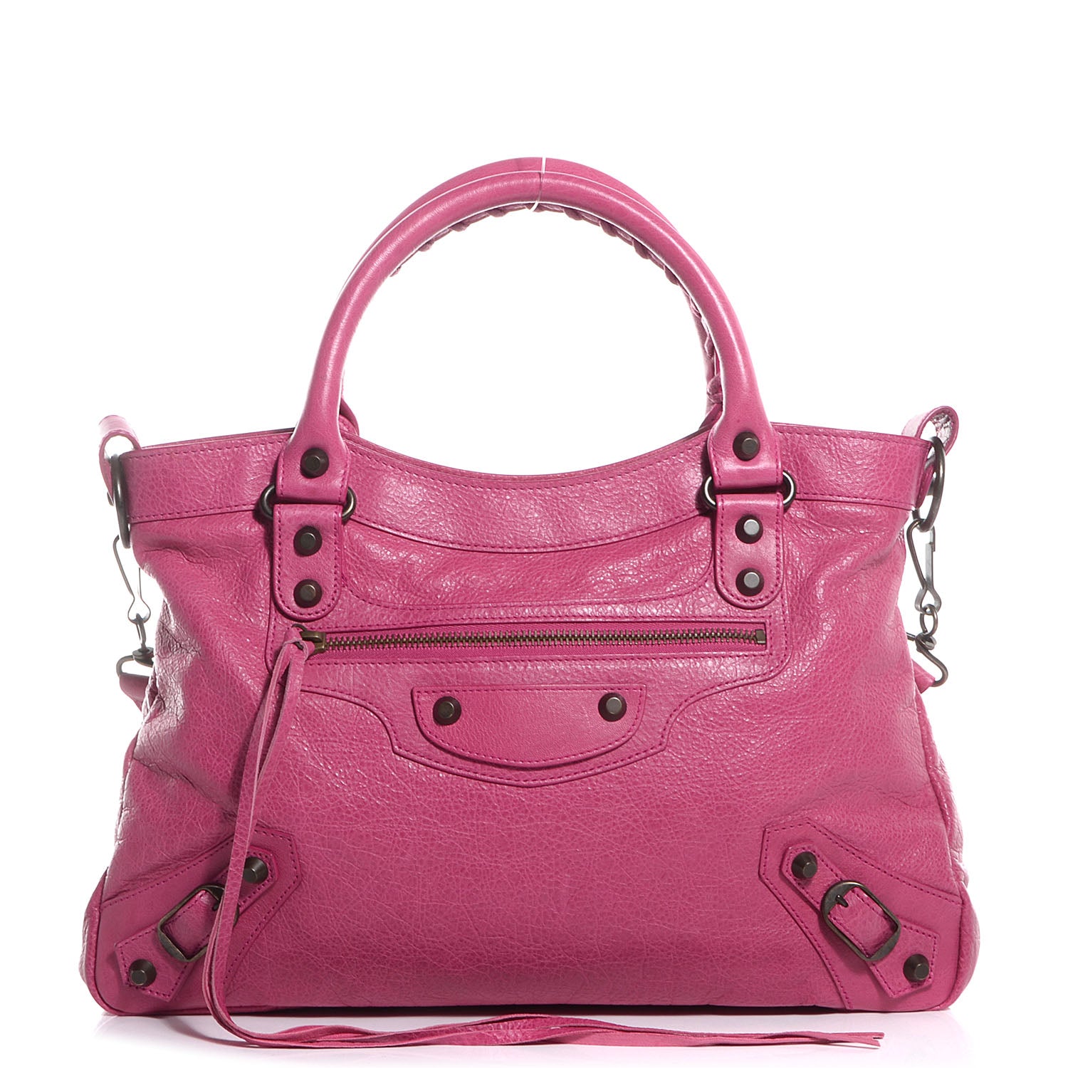 Balenciaga Agneau Classic Hardware Town Cyclamen Fucsia 80263