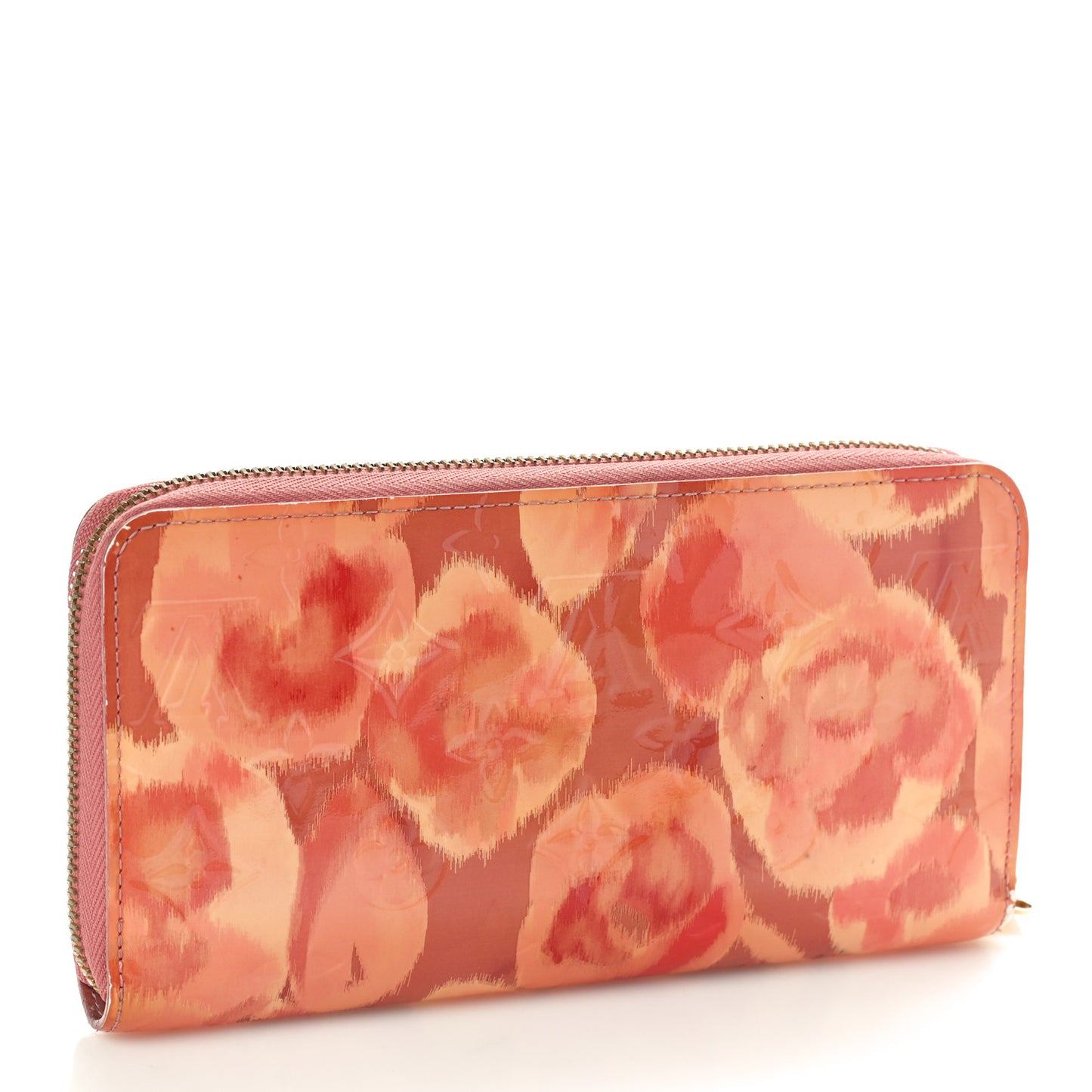 Vernis Ikat Zippy Wallet Rose Velours