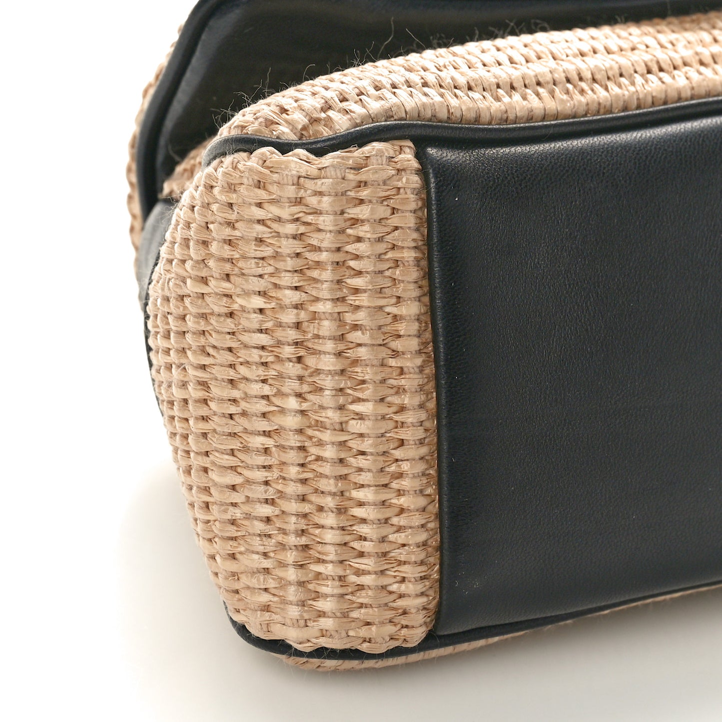 Raffia Effect Le Petit Bambimou Black