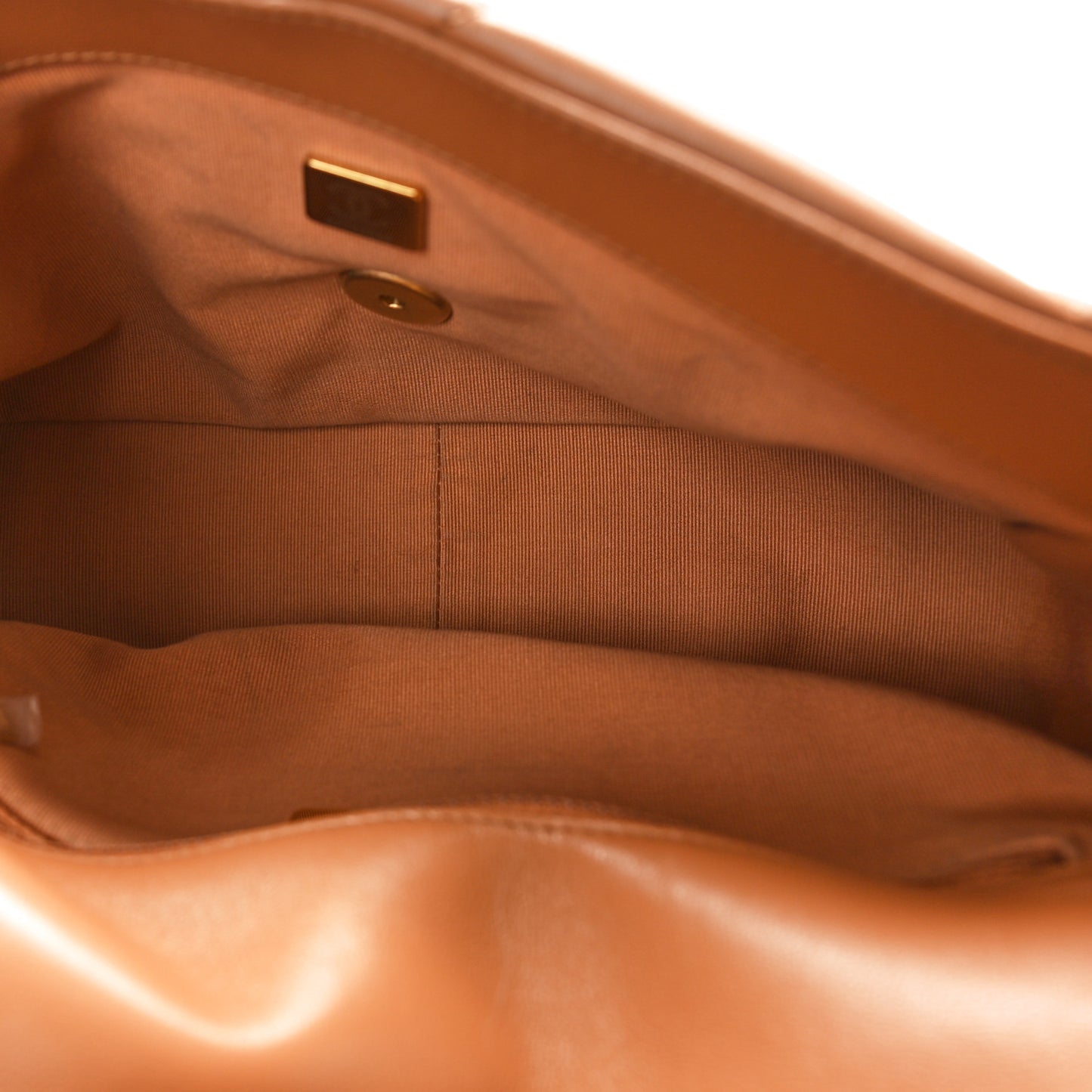 Lambskin Quilted Medium Chanel 19 Flap Brown