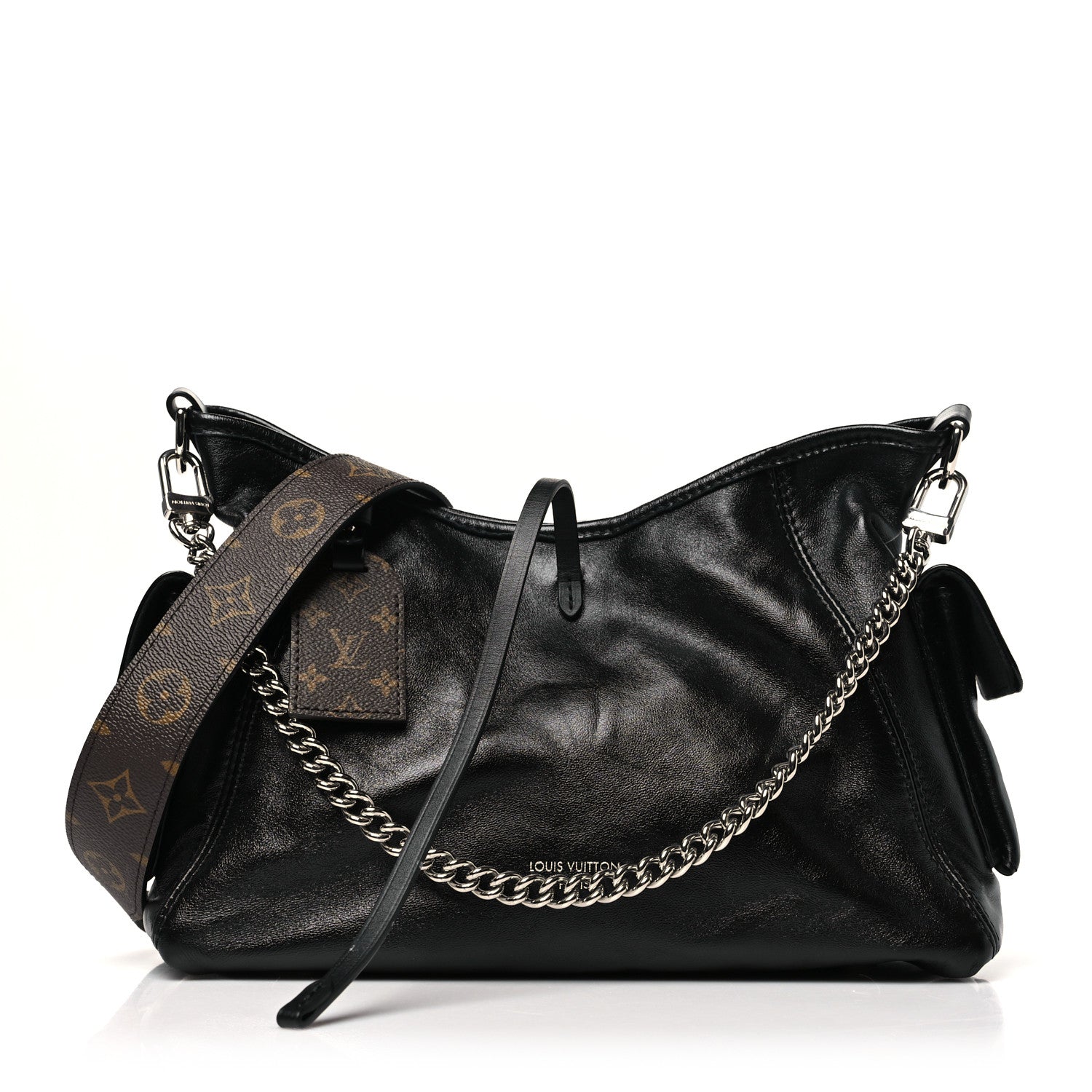 Louis Vuitton Lambskin CarryAll Cargo Vibe PM Black 1741580