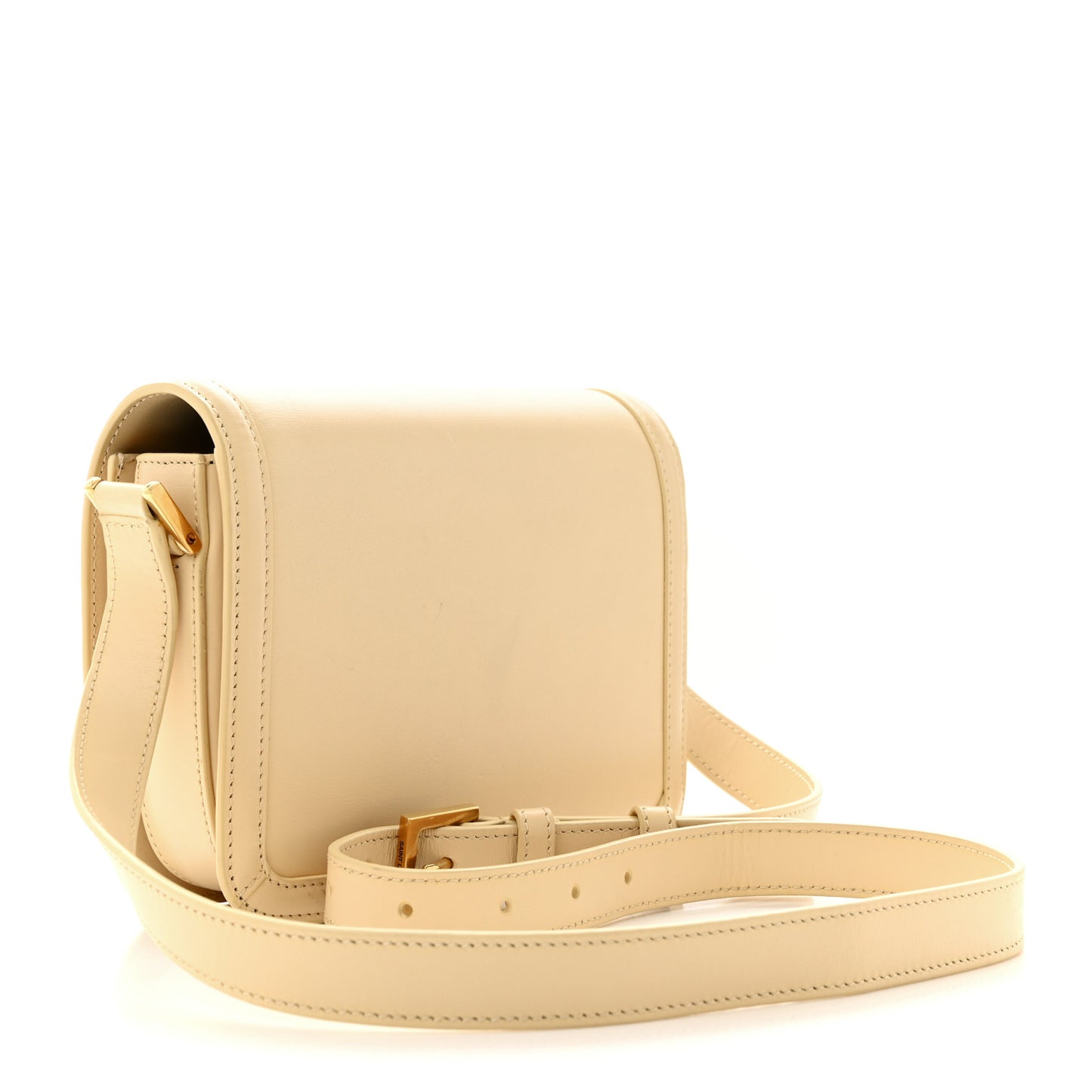 Smooth Calfskin Small Solferino Satchel Ivory Natural