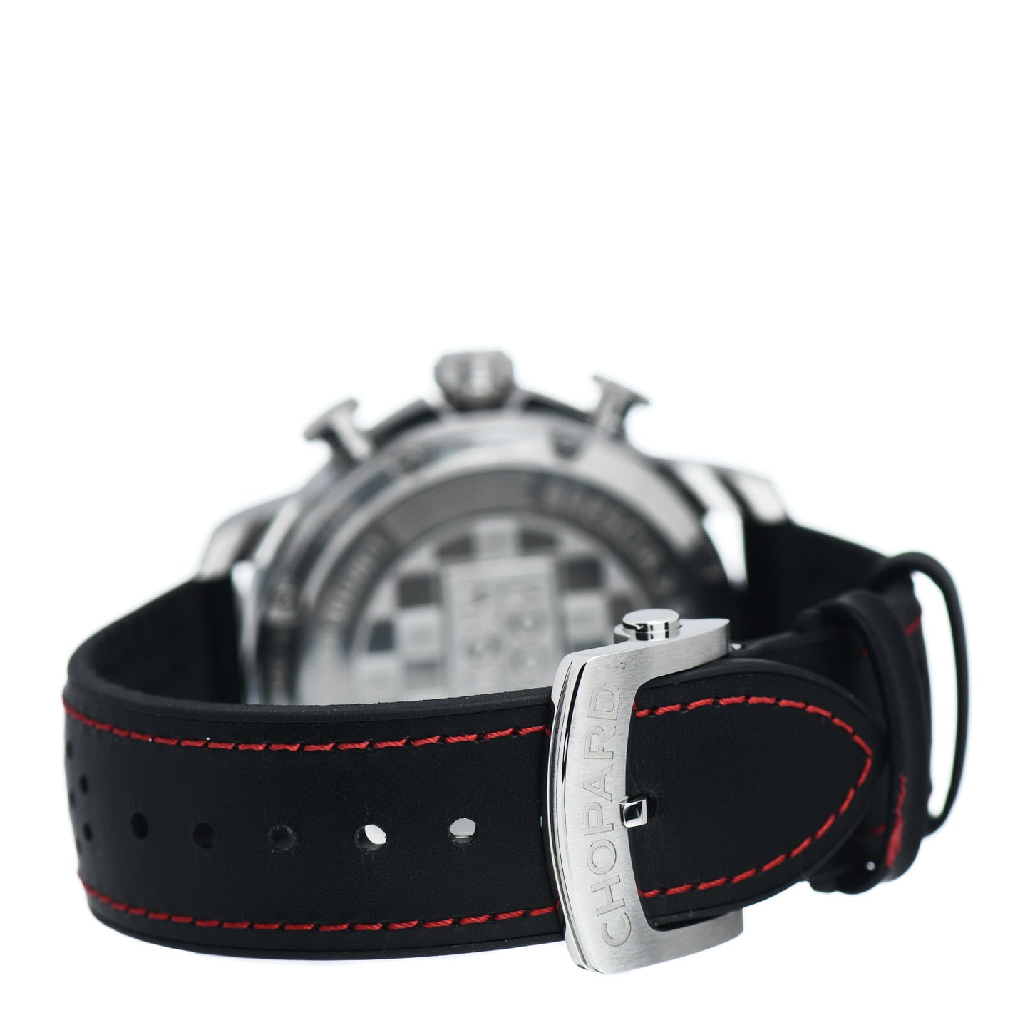 Stainless Steel Rubber 42mm Mille Miglia Race Edition Chronograph Automatic Watch Black