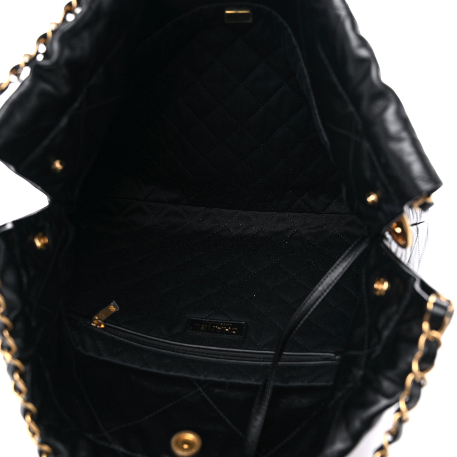 Chanel Shiny Calfskin Quilted Chanel 22 Black 6 of 11
