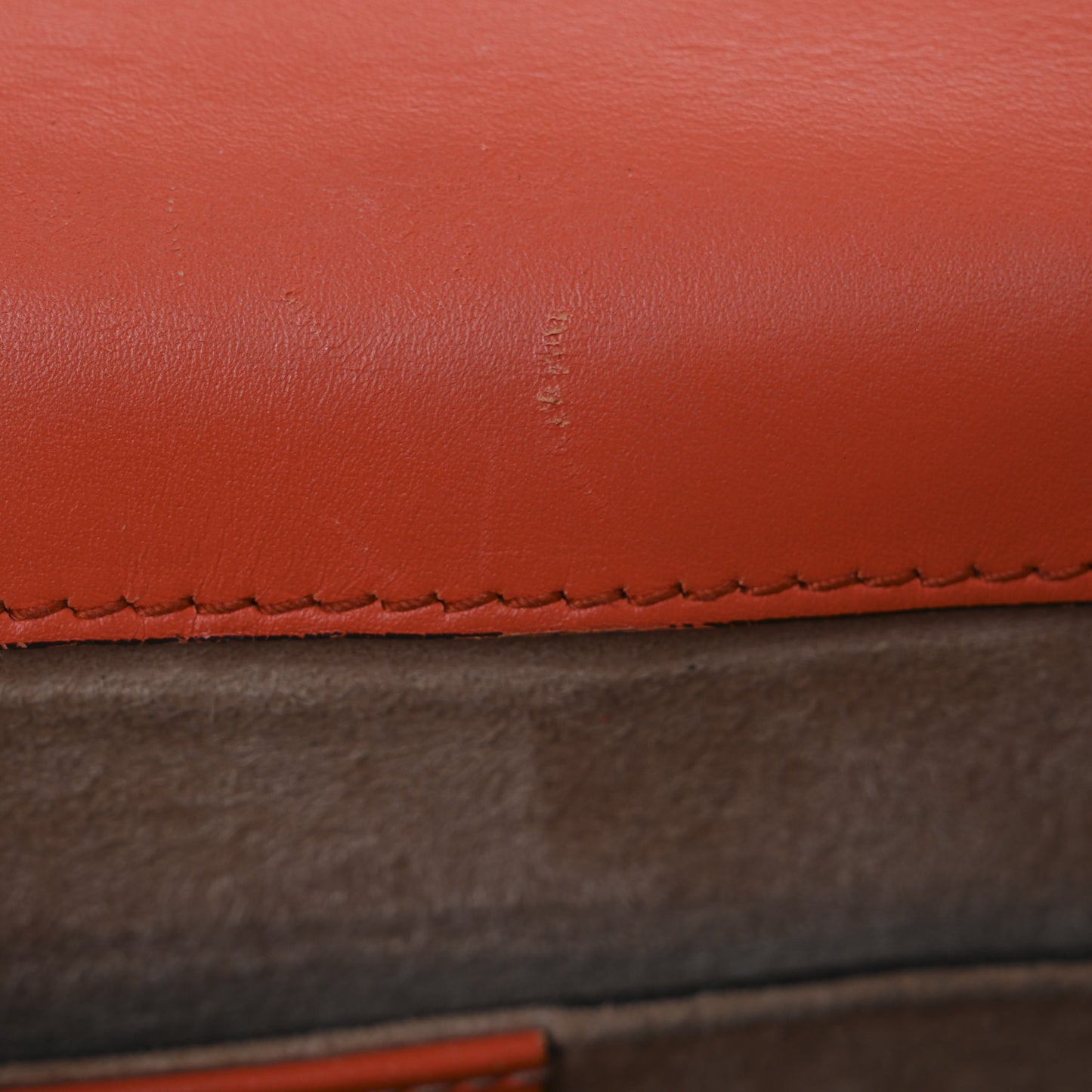 Vitello Fontanella Web Mini Sylvie Top Handle Bag Orange