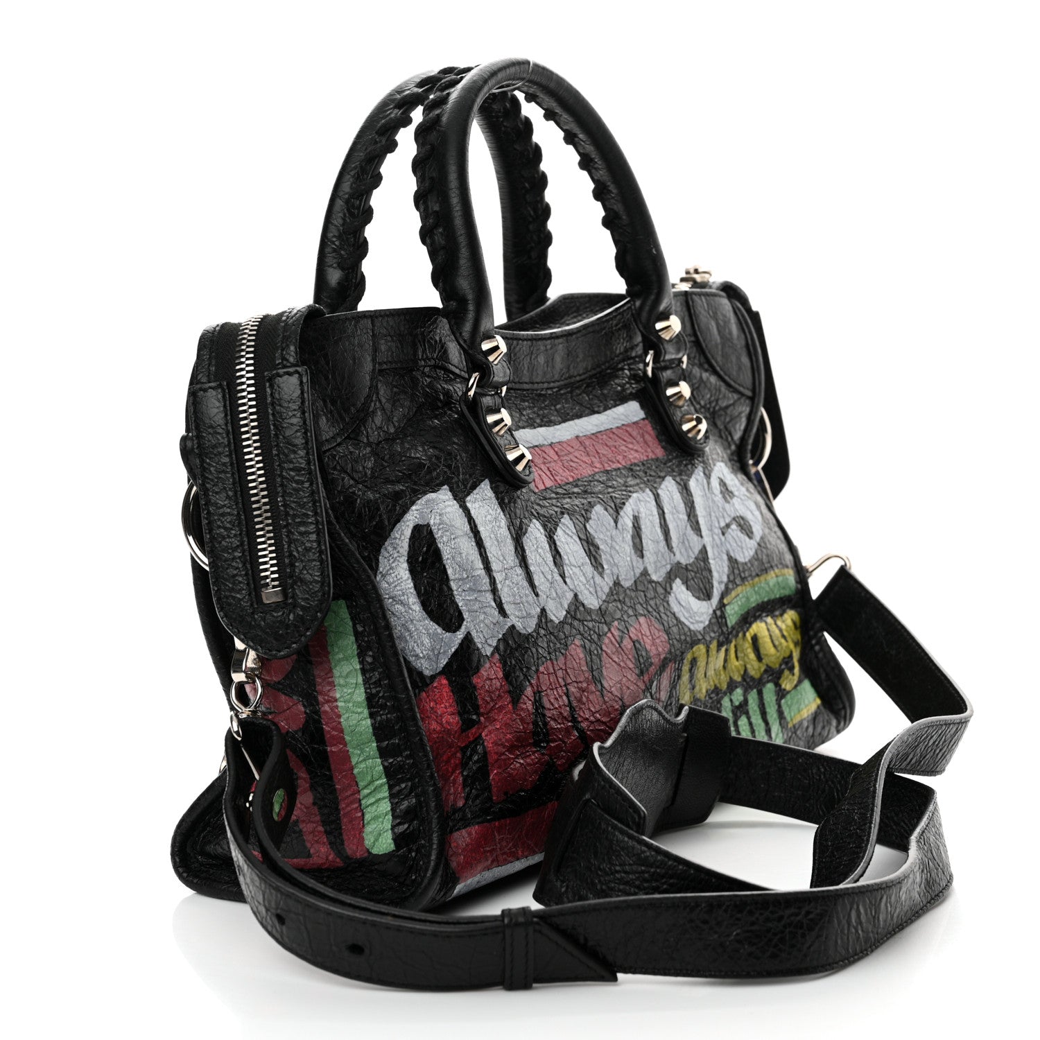 Balenciaga Agneau Arena Car Tag Classic Silver Hardware S City Black TBC 4 of 12