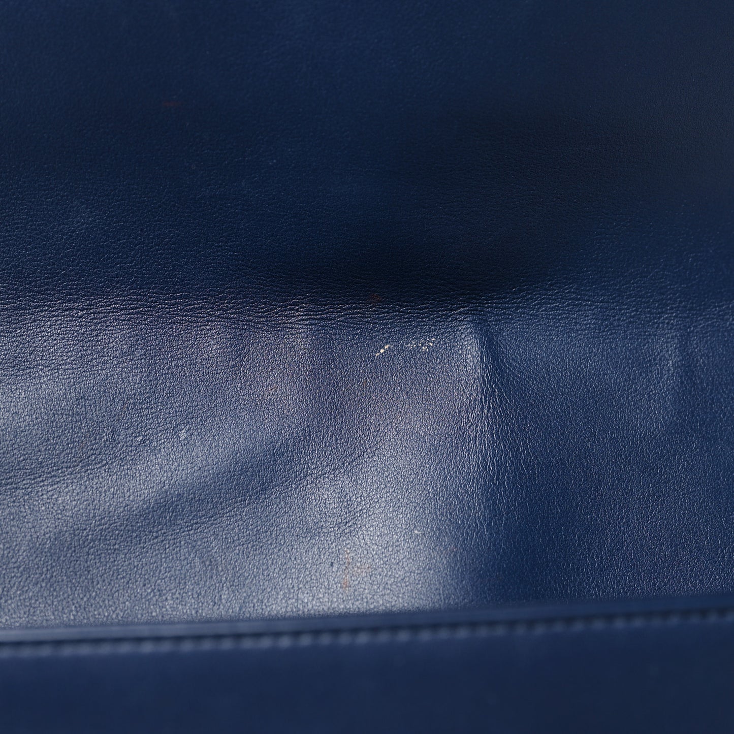 Lambskin Quilted Medium Boy Flap Dark Blue