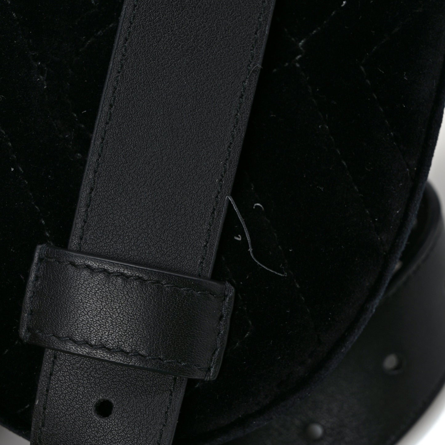 Velvet Matelasse GG Marmont Belt Bag 75 30 Black