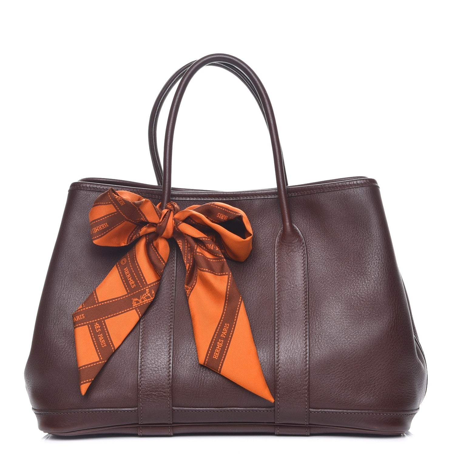 Hermes Swift Bolduc Twilly Garden Party TPM Chocolate 233053