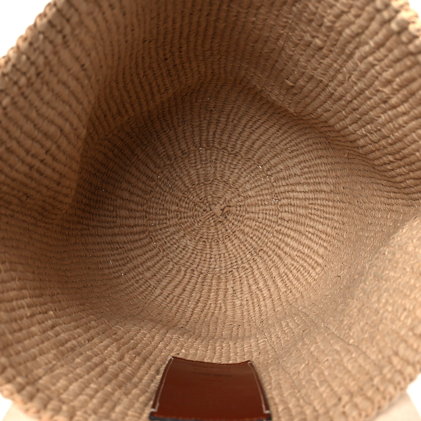 Raffia Large Woody Basket Bag White