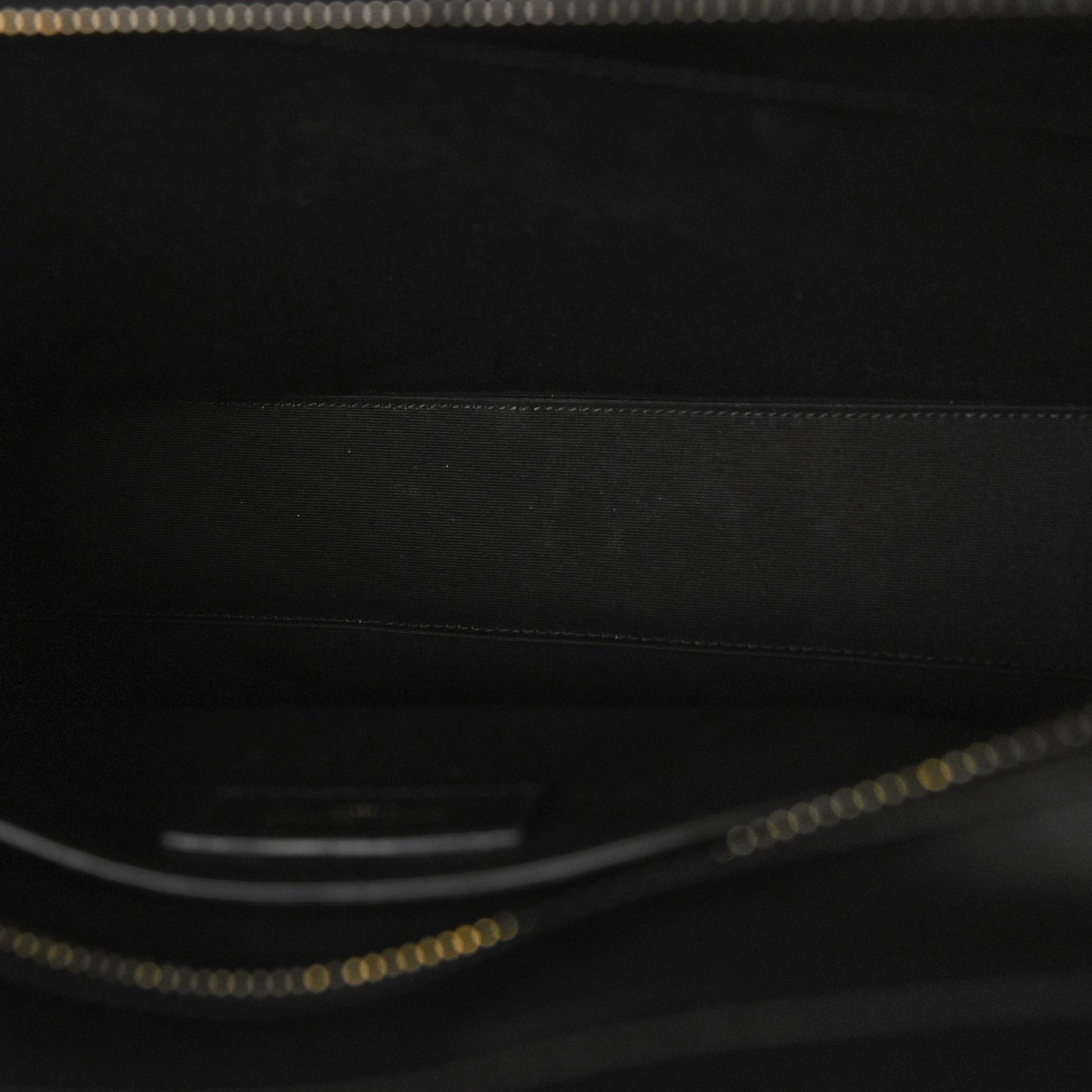 Shiny Calfskin Medium Uptown Tote Black