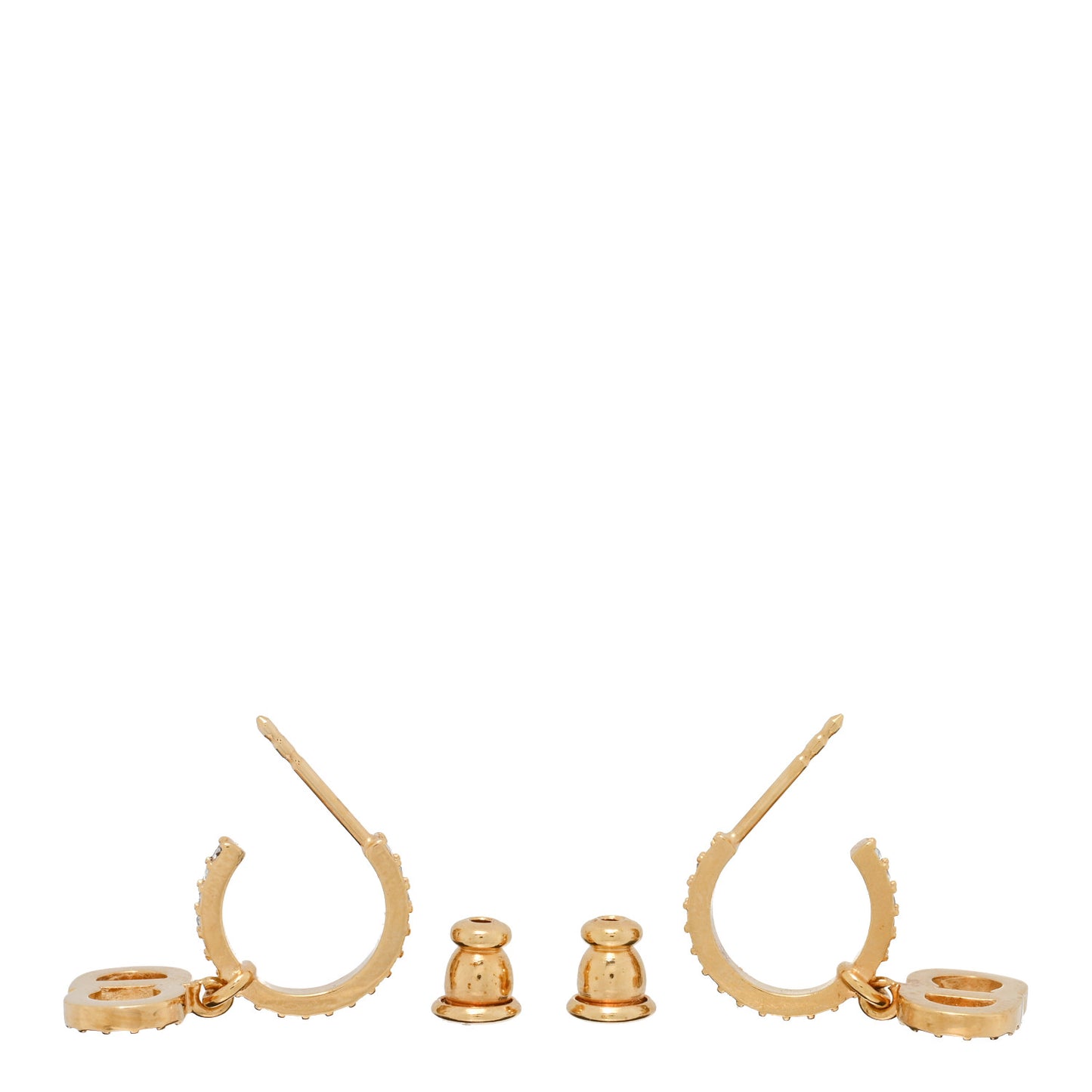 Crystal Clair D Lune Earrings Gold