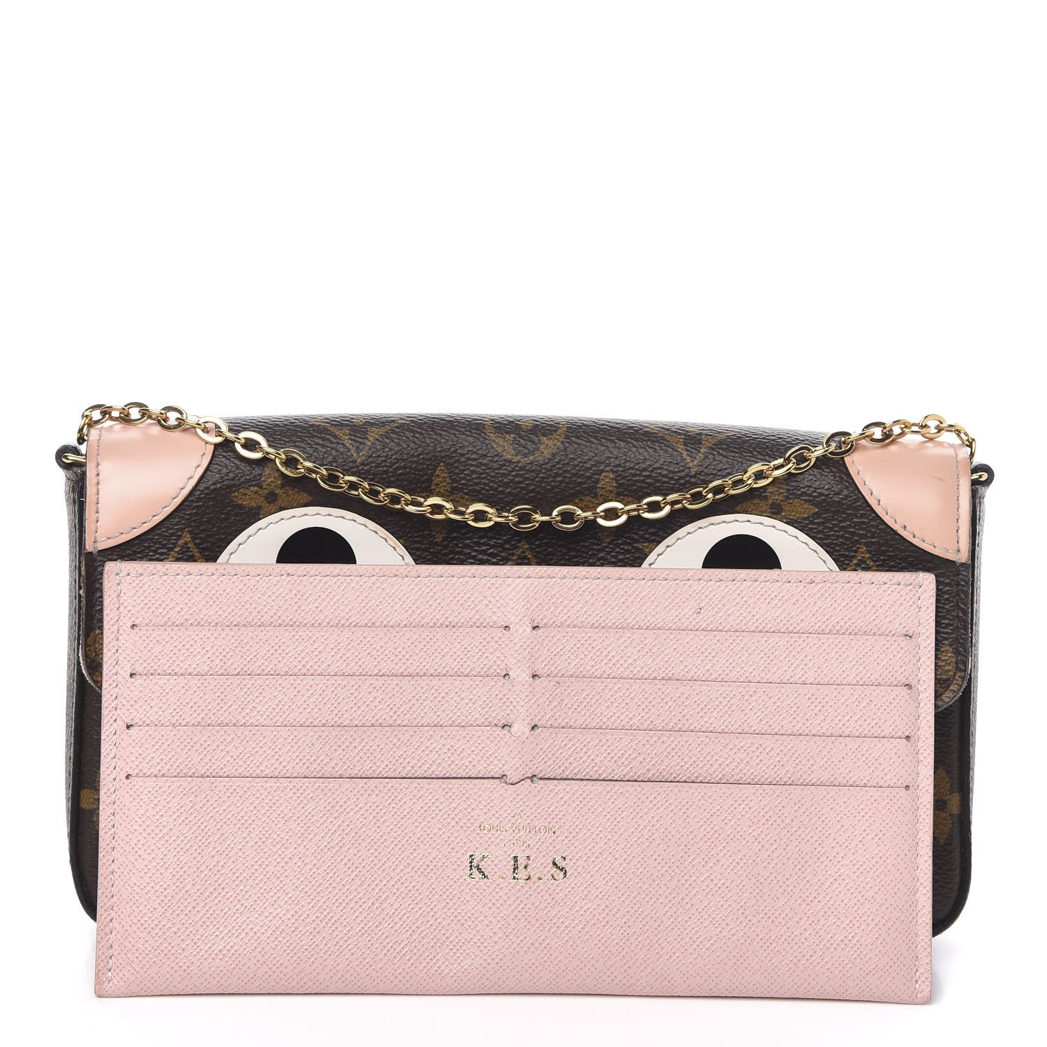 Louis Vuitton Monogram Valentine Dog Pochette Felicie Chain Wallet 11 of 13