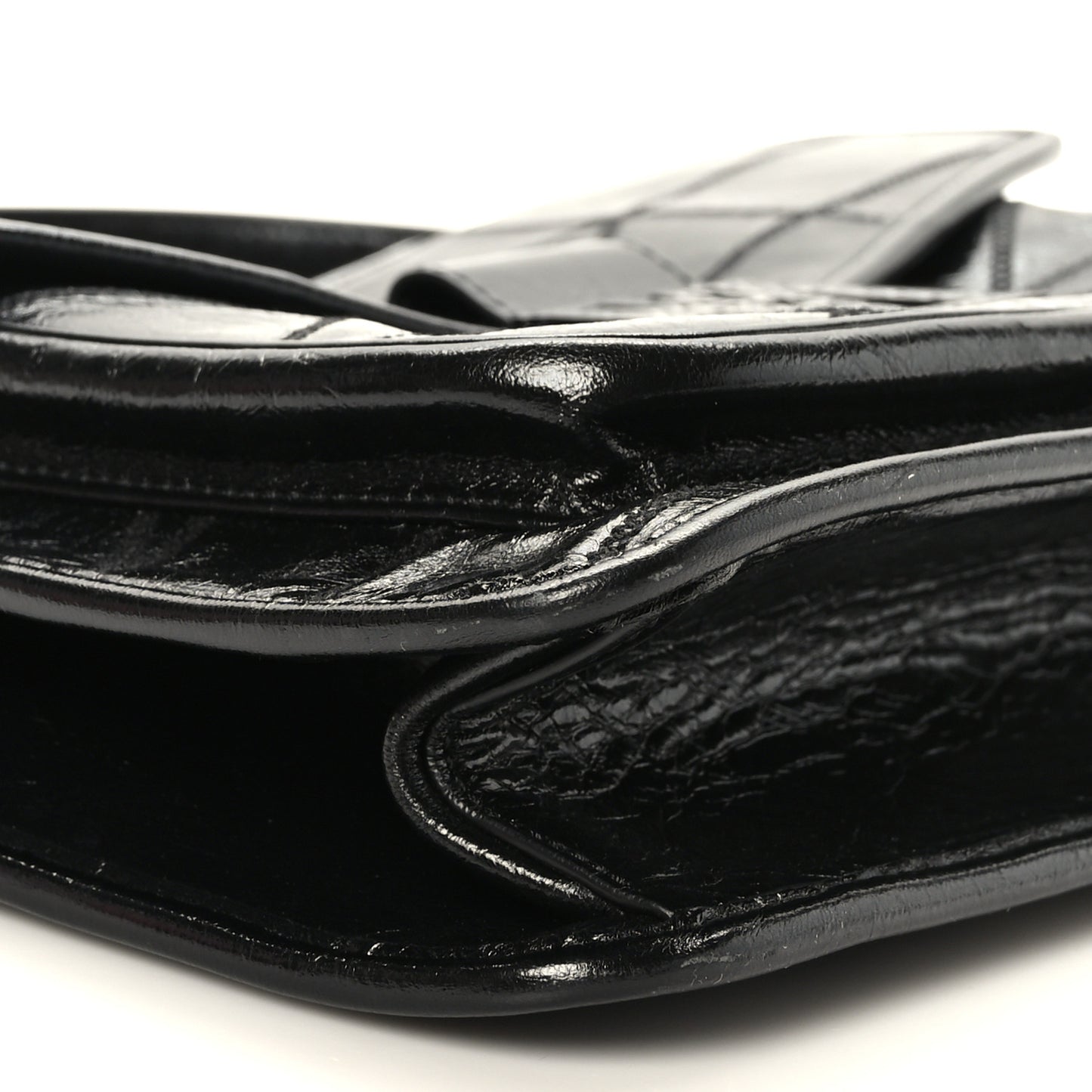 Calfskin Large Mena Quilted Shoulder Bag Black