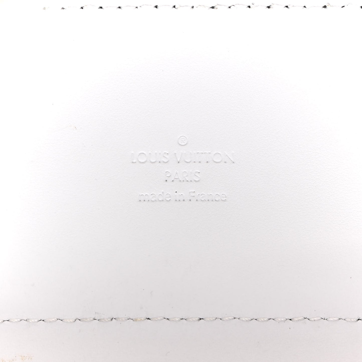 Calfskin PVC Epi Plage Soft Trunk Optic White