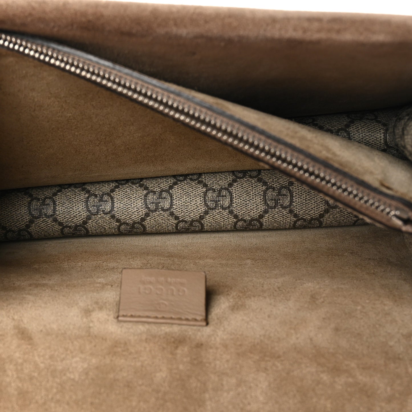 GG Supreme Monogram Small Dionysus Shoulder Bag Taupe