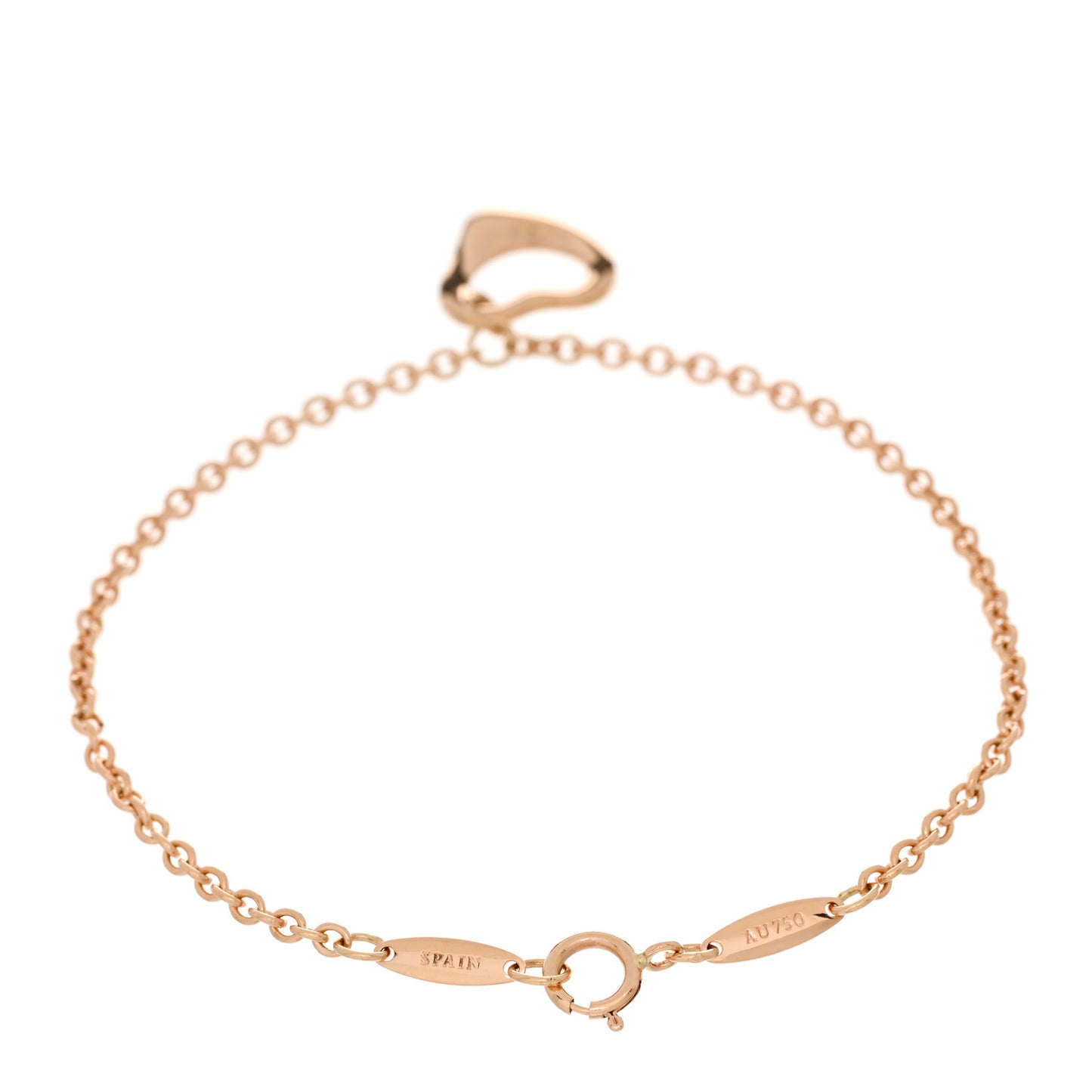 18K Rose Gold Elsa Peretti Open Heart Bracelet