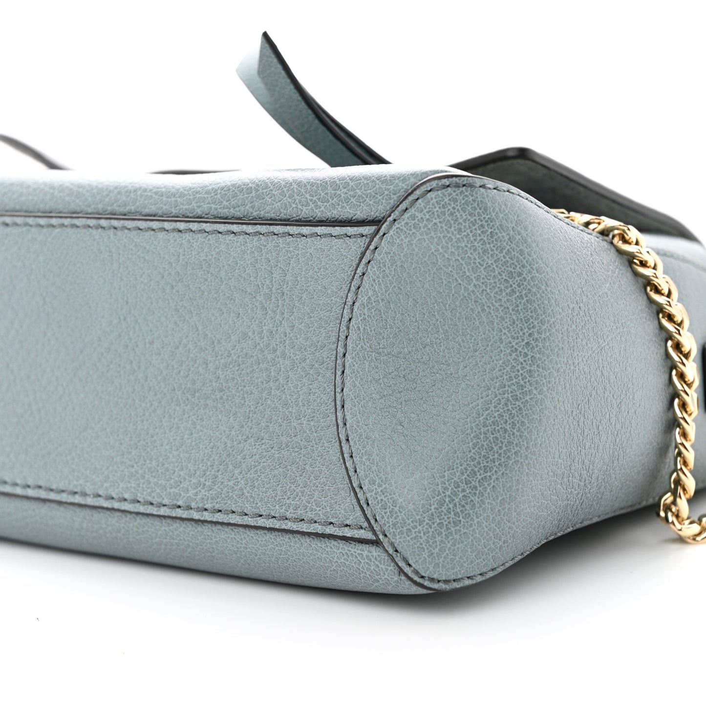 Calfskin Mini Faye Day Shoulder Bag Cloudy Blue