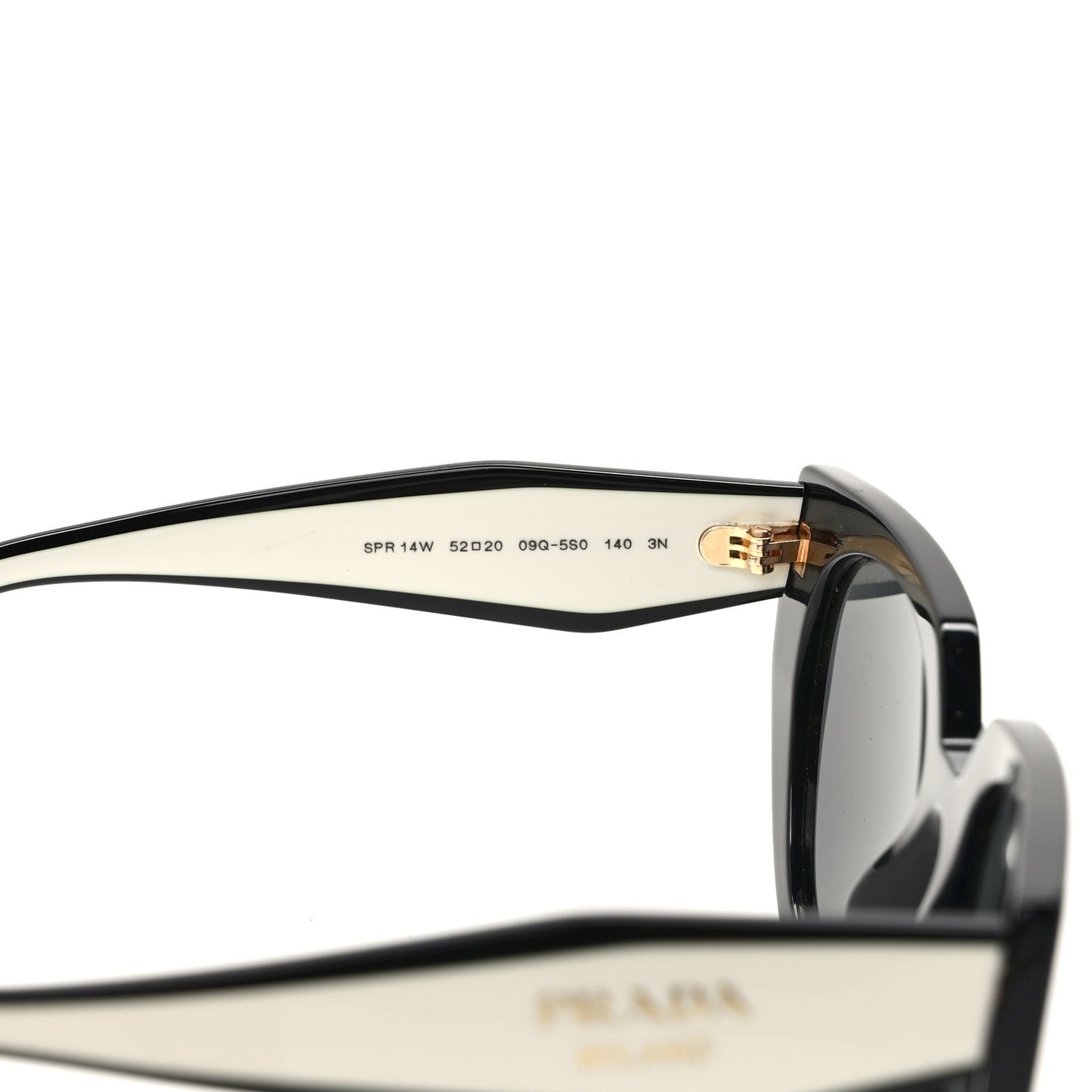 Acetate Sunglasses SPR 14W Black White