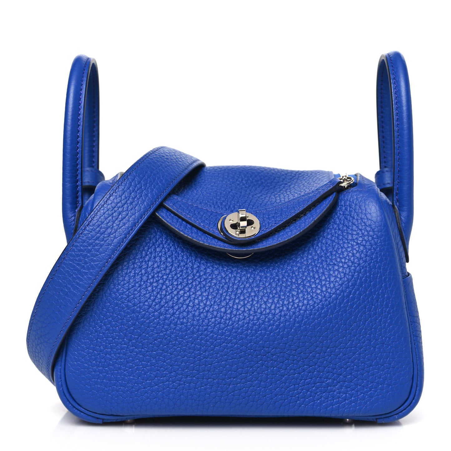Taurillon Clemence Mini Lindy 20 Bleu Electrique