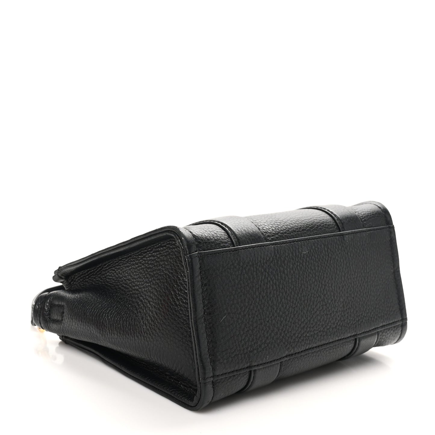 Grained Calfskin Small The Tote Bag Black