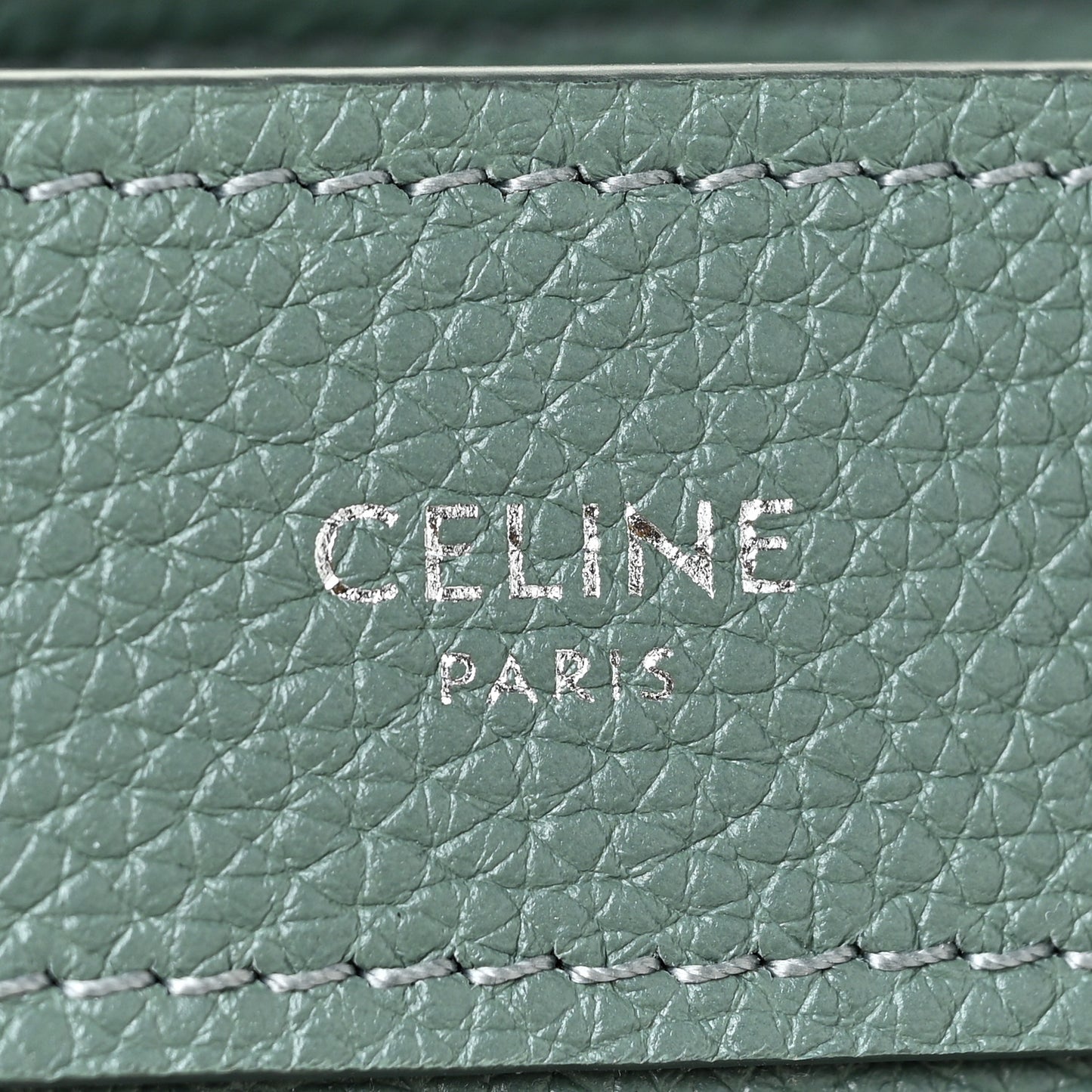 Drummed Calfskin Nano Luggage Celadon