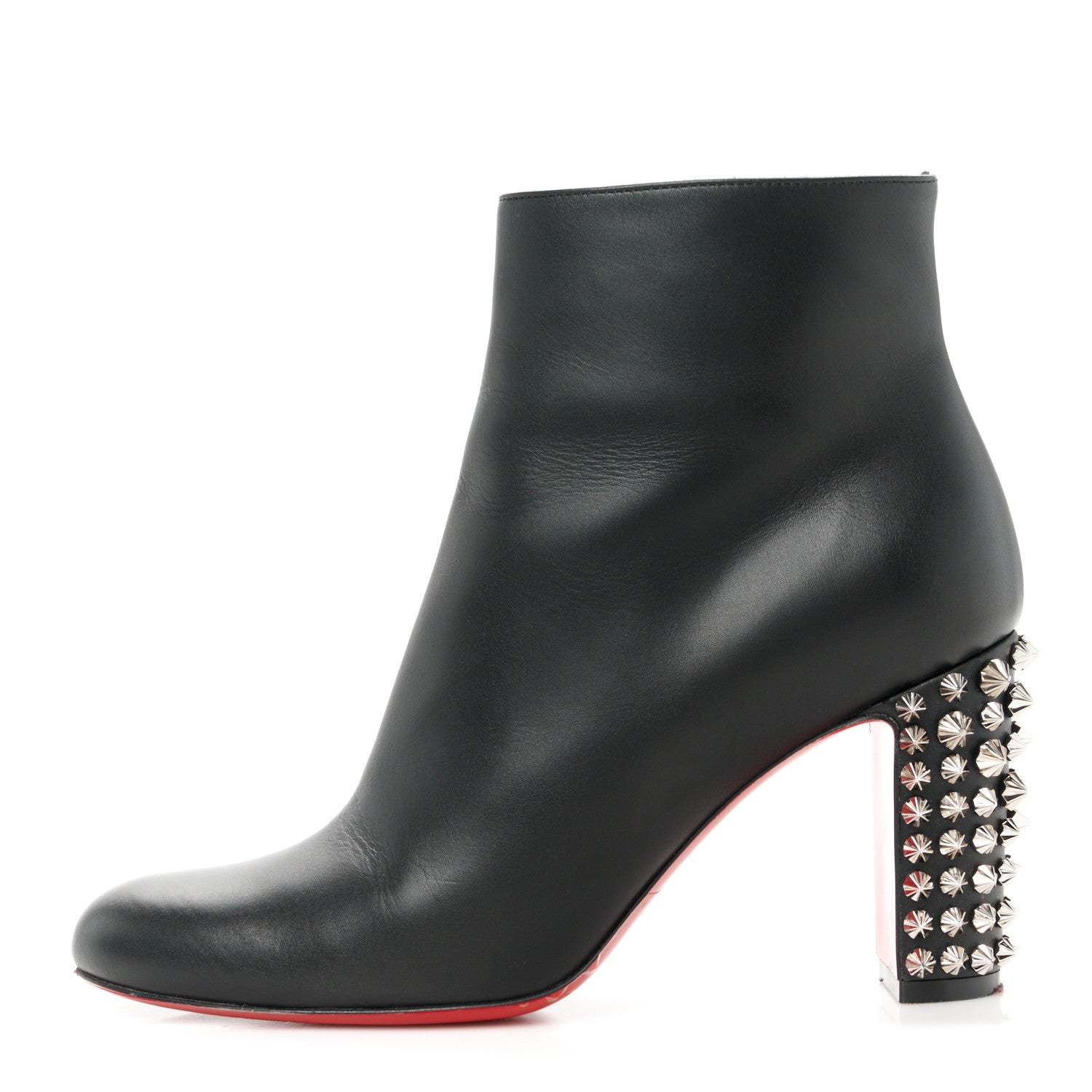 Christian Louboutin Smooth Calfskin Suzi Folk 85 Ankle Boots 36.5 Black 1 of 7