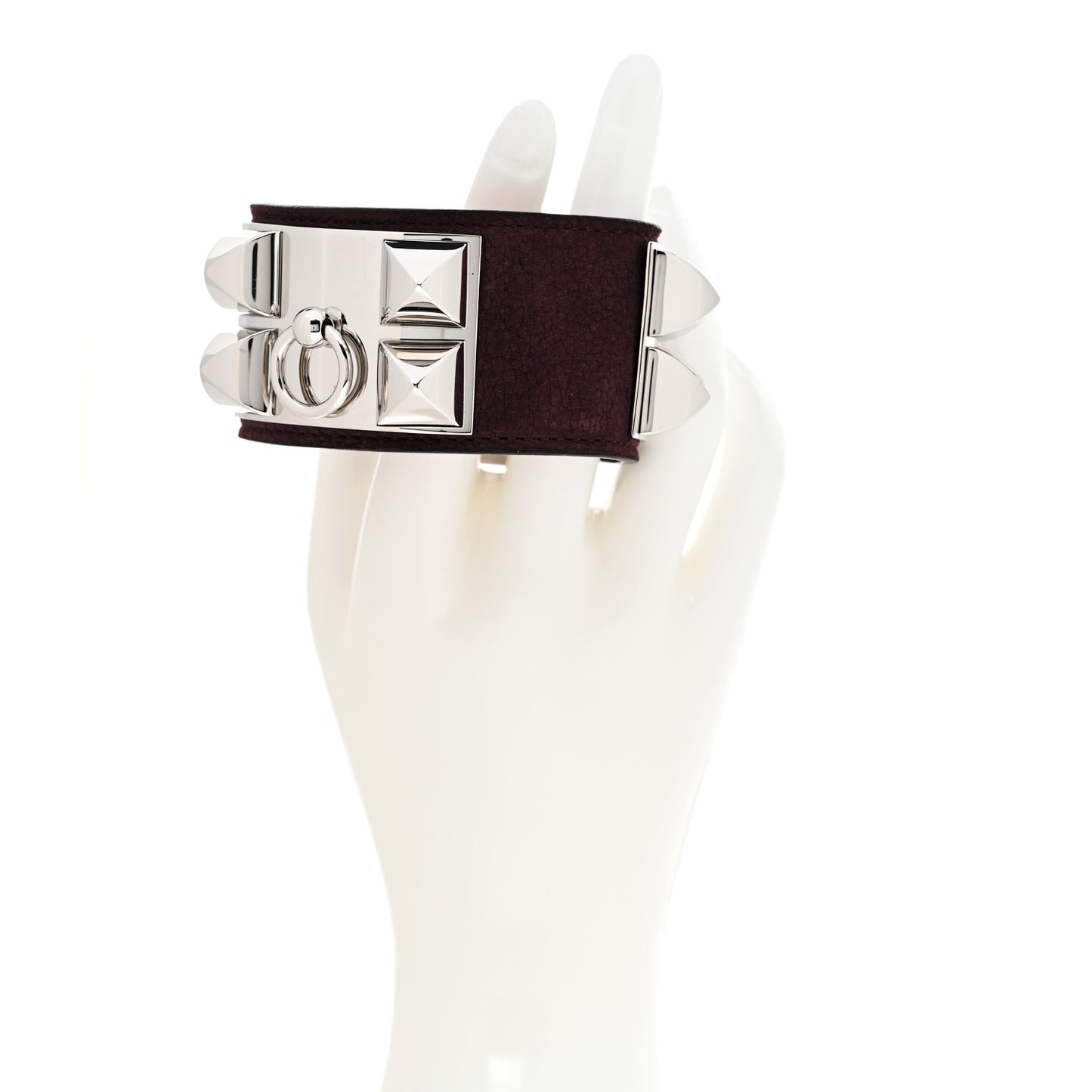 Suede Collier de Chien CDC Bracelet S Prune