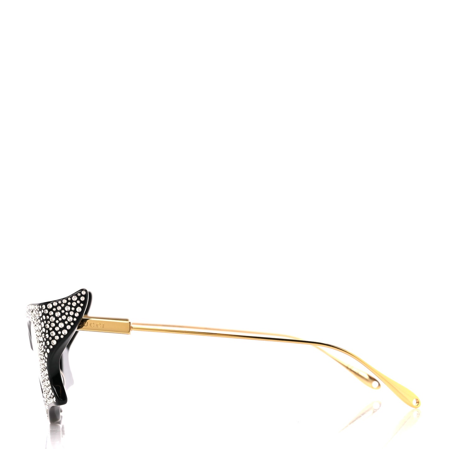 Crystal Cateye Hollywood Forever Sunglasses GG1328S Black