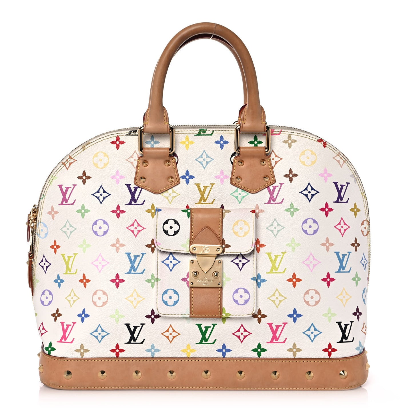 Monogram Multicolor Alma GM White