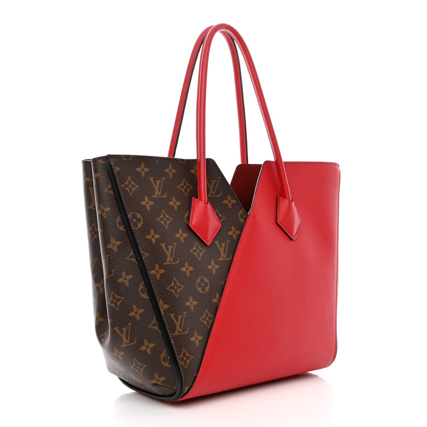 Calfskin Monogram Kimono Tote Cherry