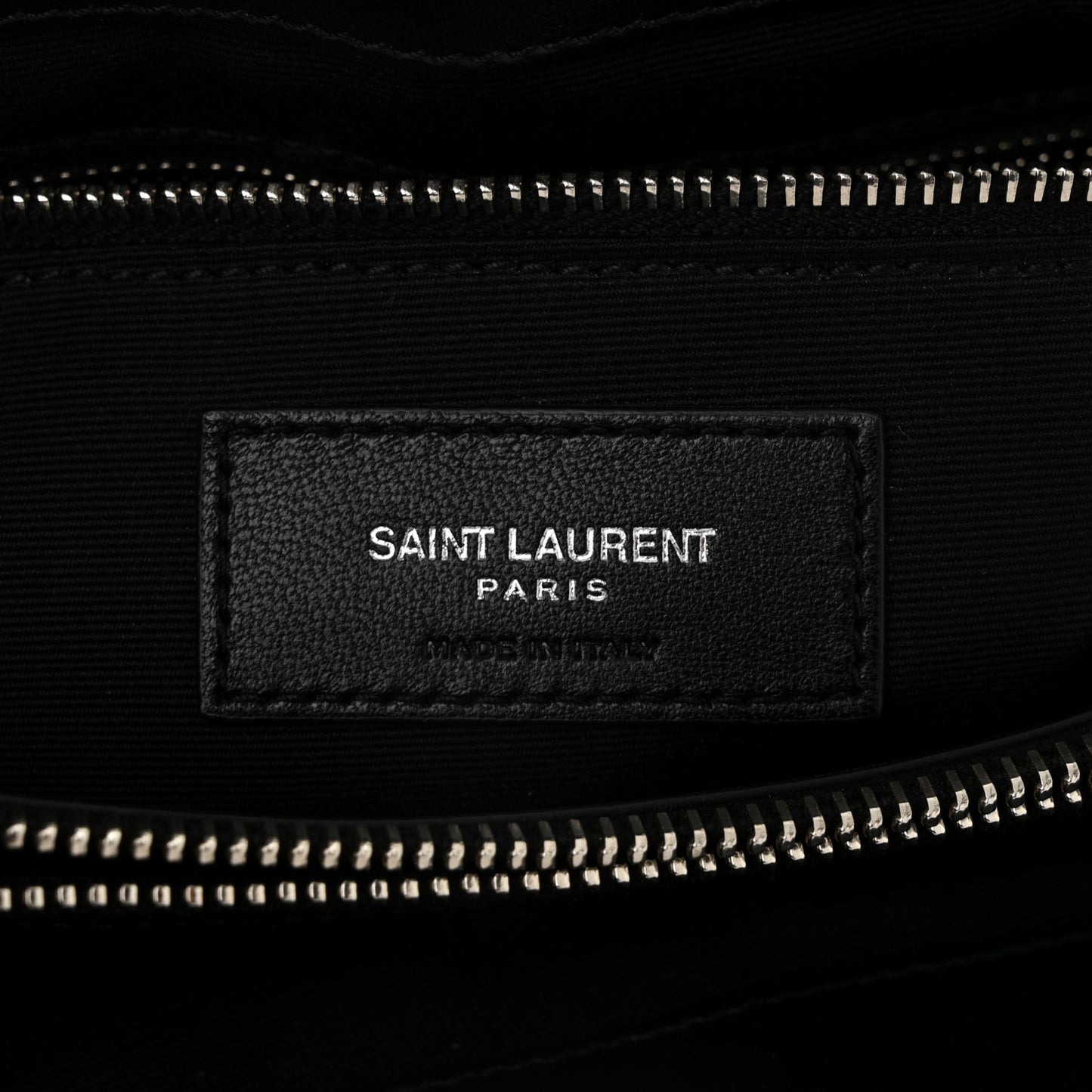 Calfskin Y Quilted Monogram Medium Loulou Chain Satchel Black