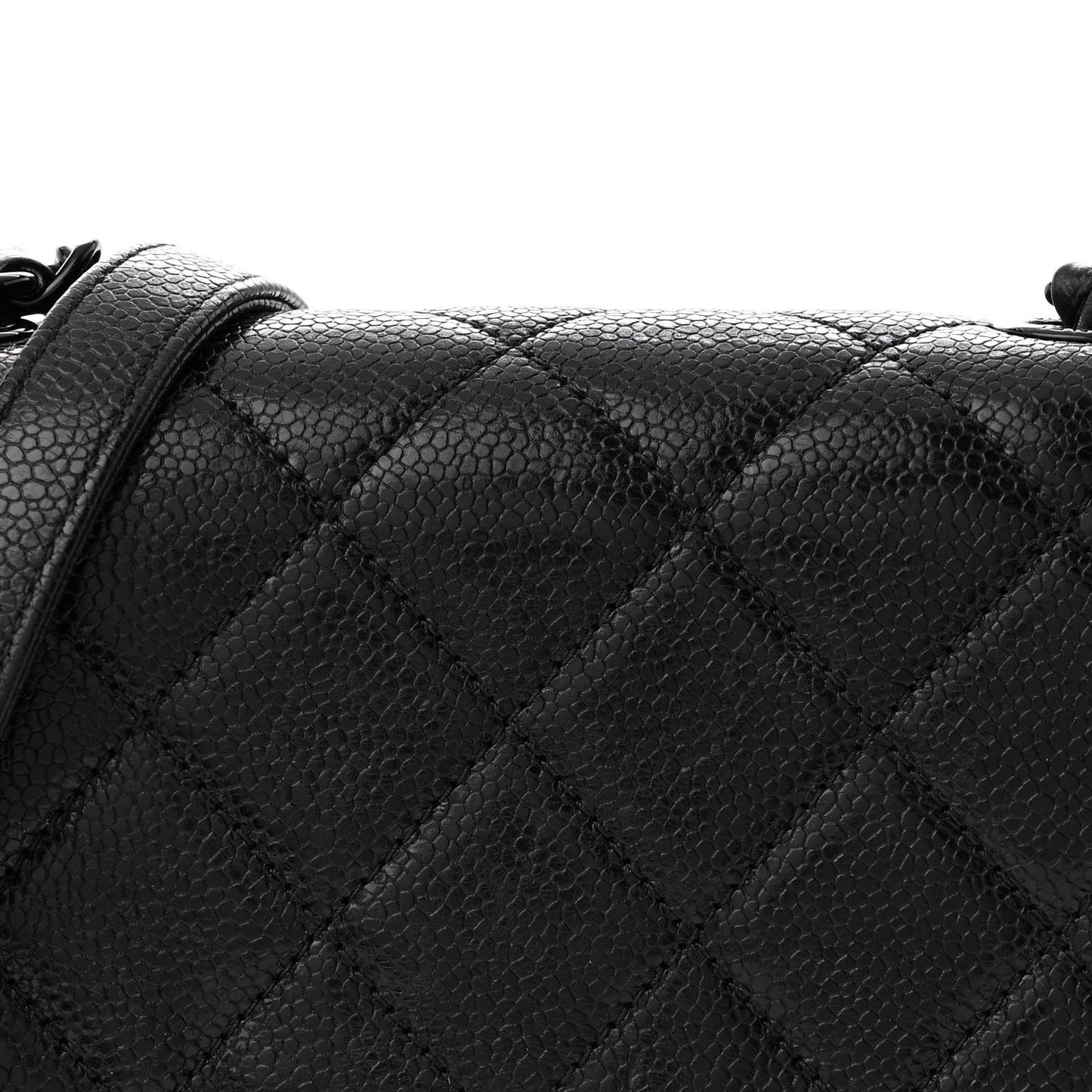 Caviar Quilted Incognito Mini Square Flap Black