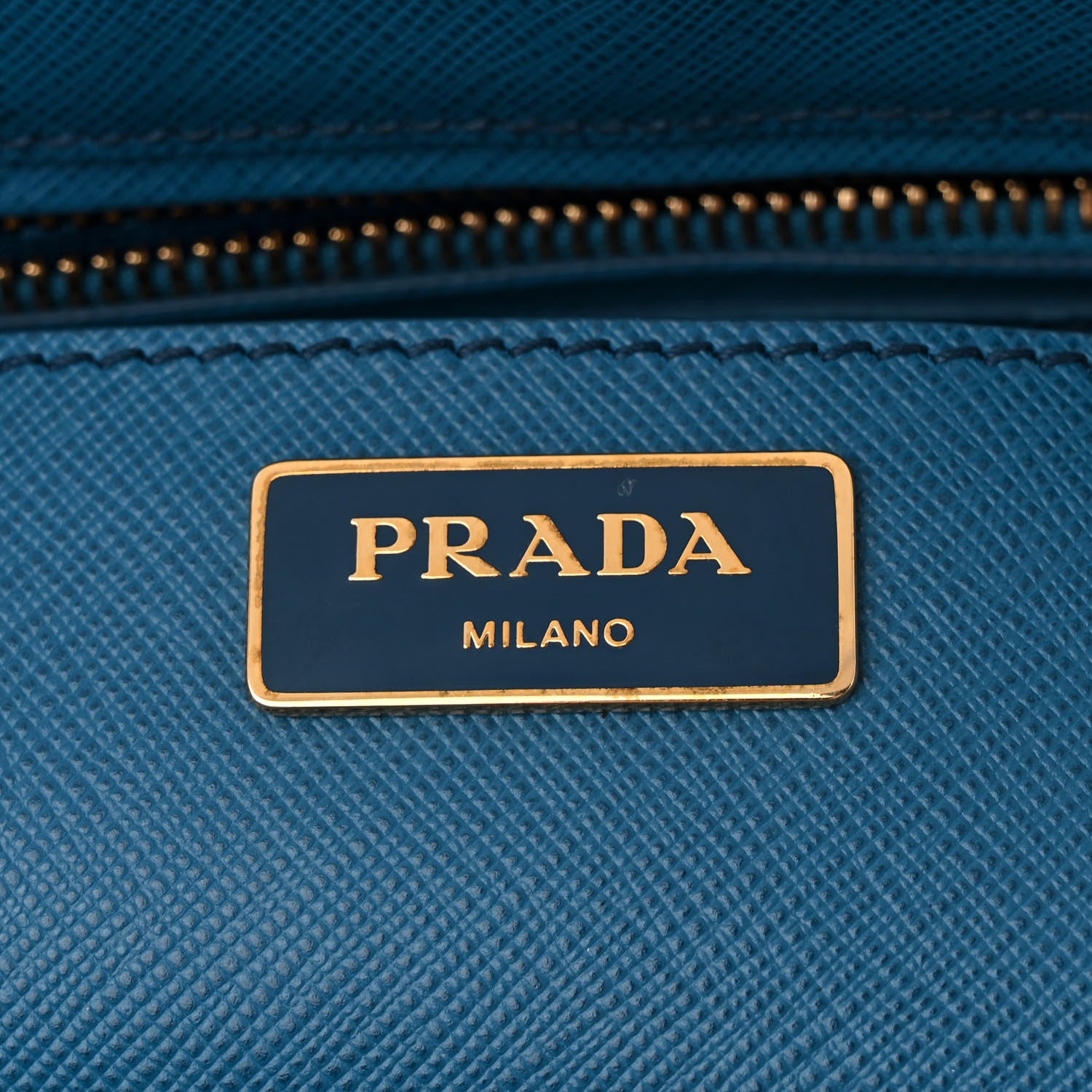 Prada Saffiano Medium Galleria Double Zip Tote Cobalto 6 of 13