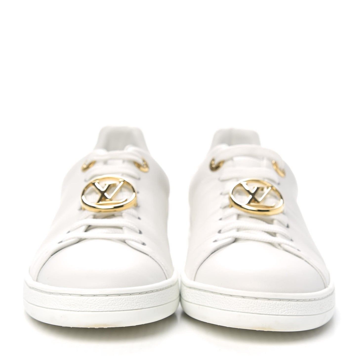 Calfskin Frontrow Sneakers 37 White