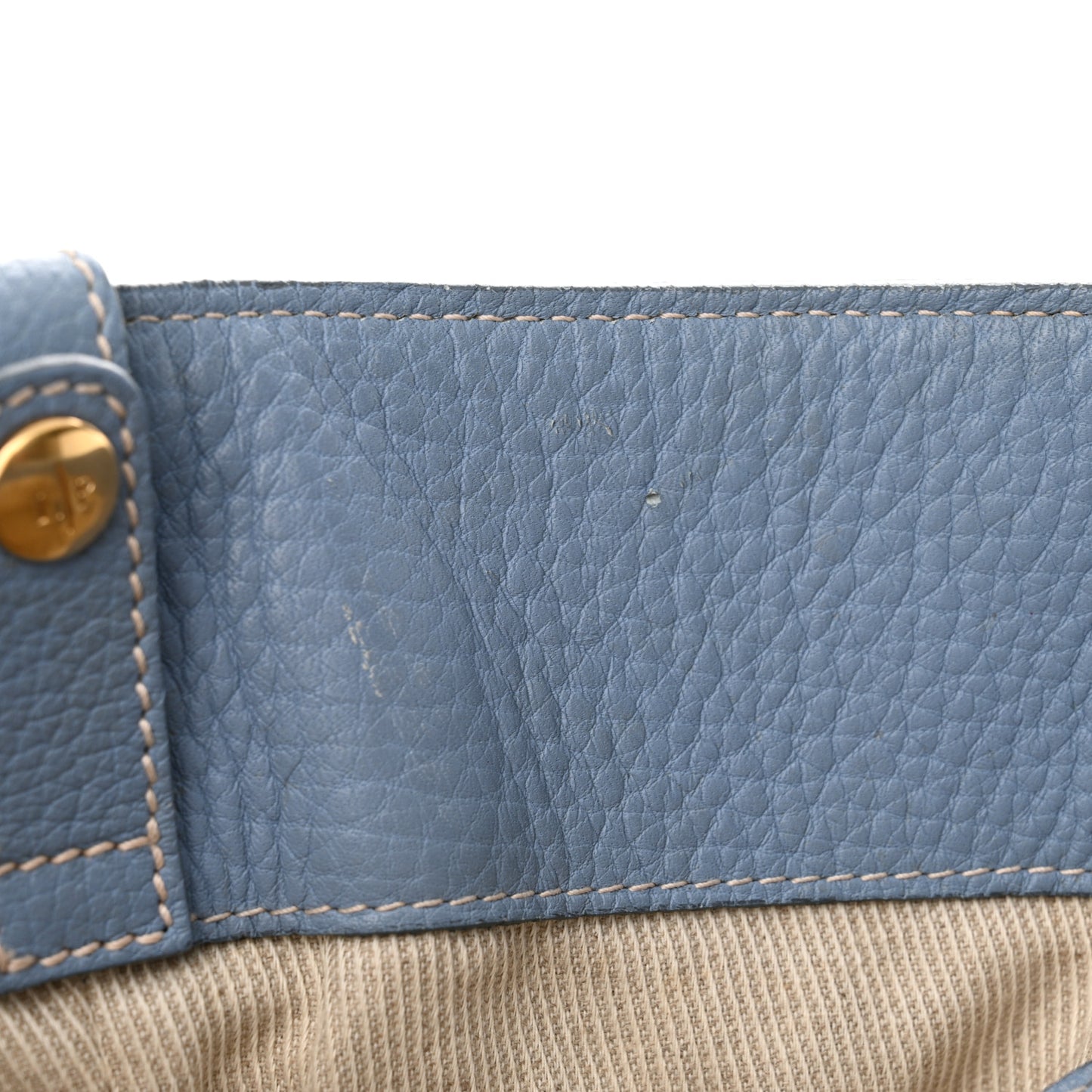 Grained Calfskin Globe Shoulder Bag Sky Blue