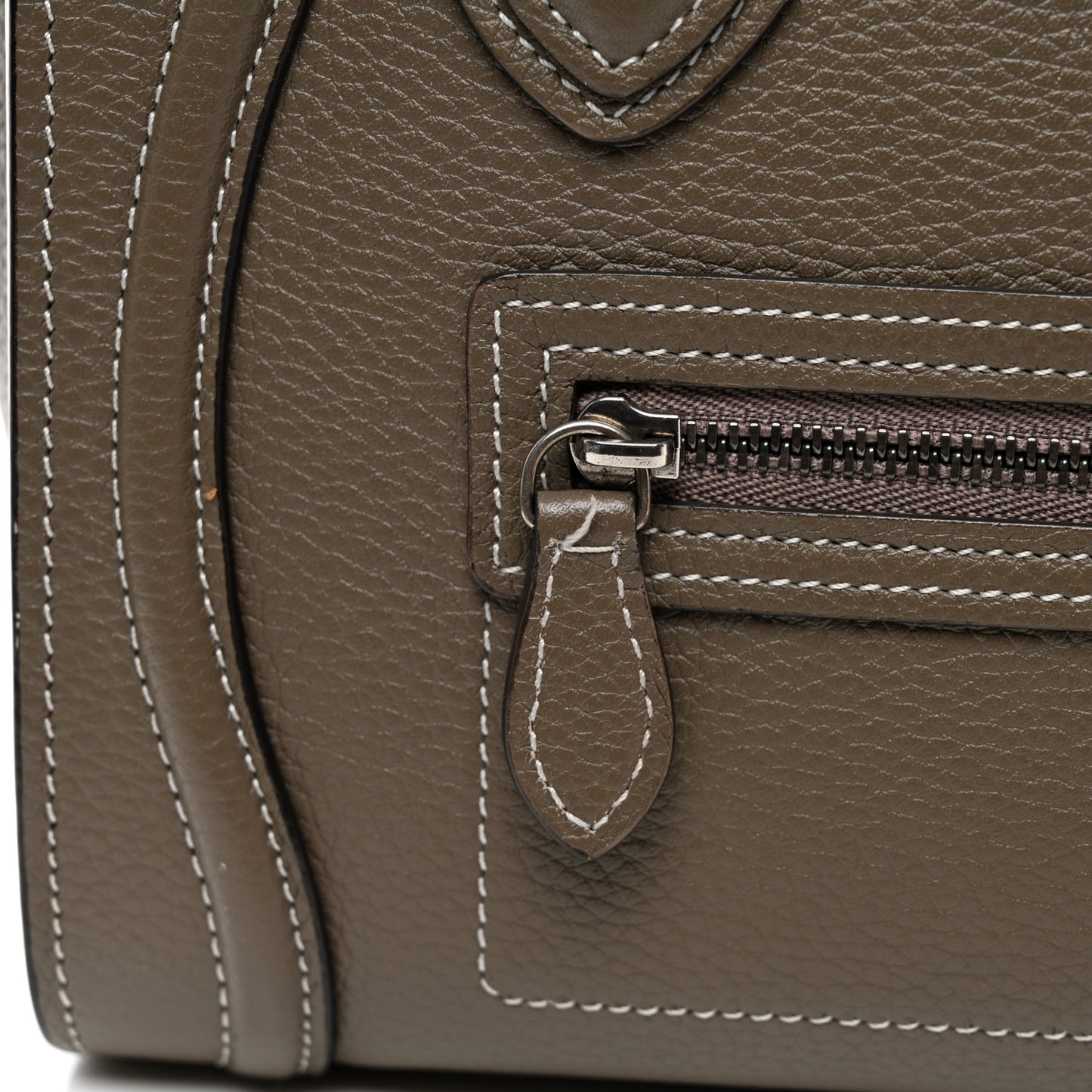 Drummed Calfskin Nano Luggage Souris