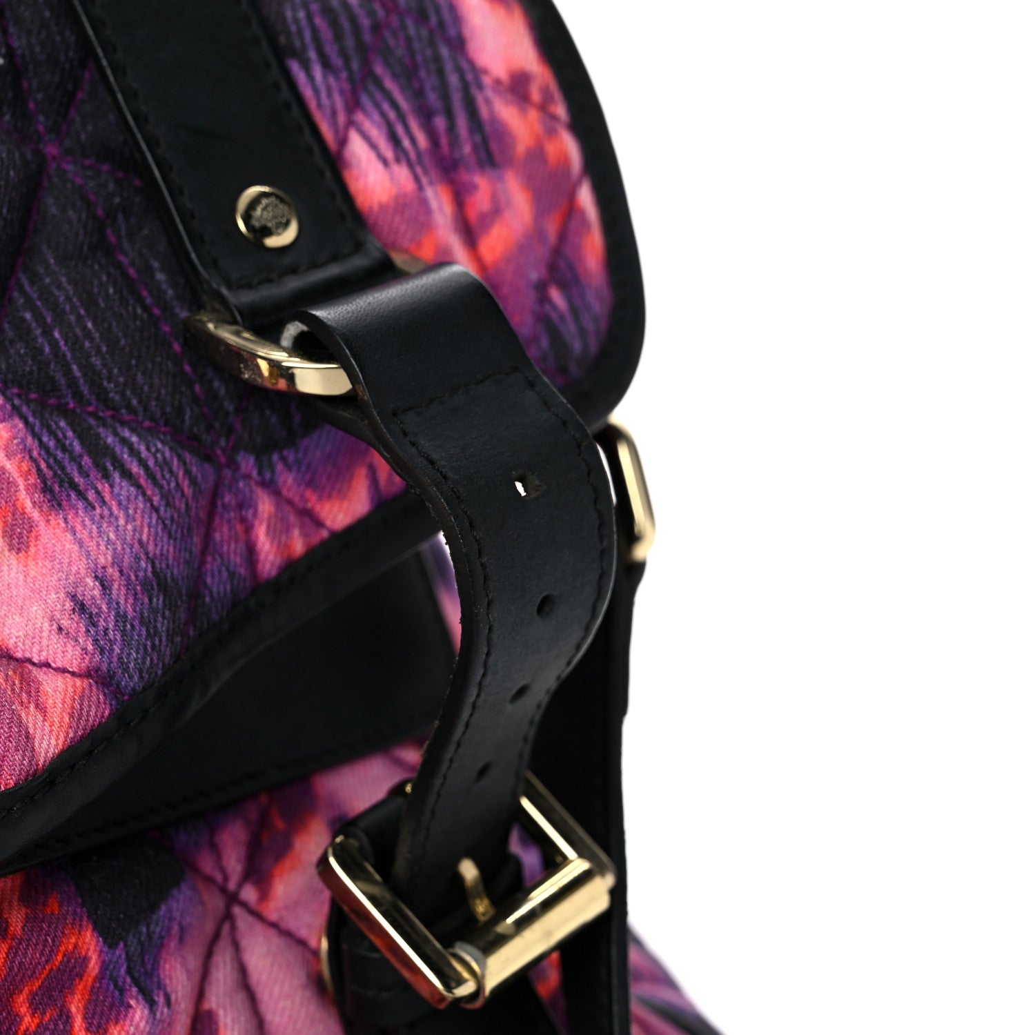 Mulberry Denim Alexa Quilted Loopy Leopard Print Purple Red 16 of 21