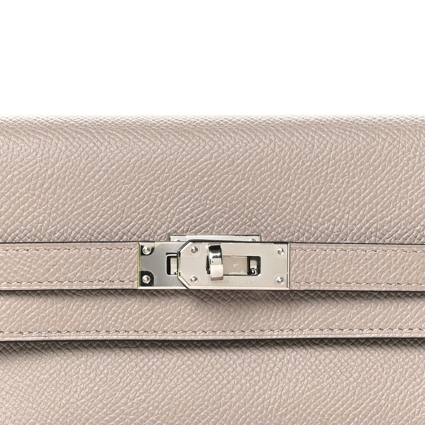 Epsom Verso Medium Kelly Wallet Gris Asphalt Bleu Indigo