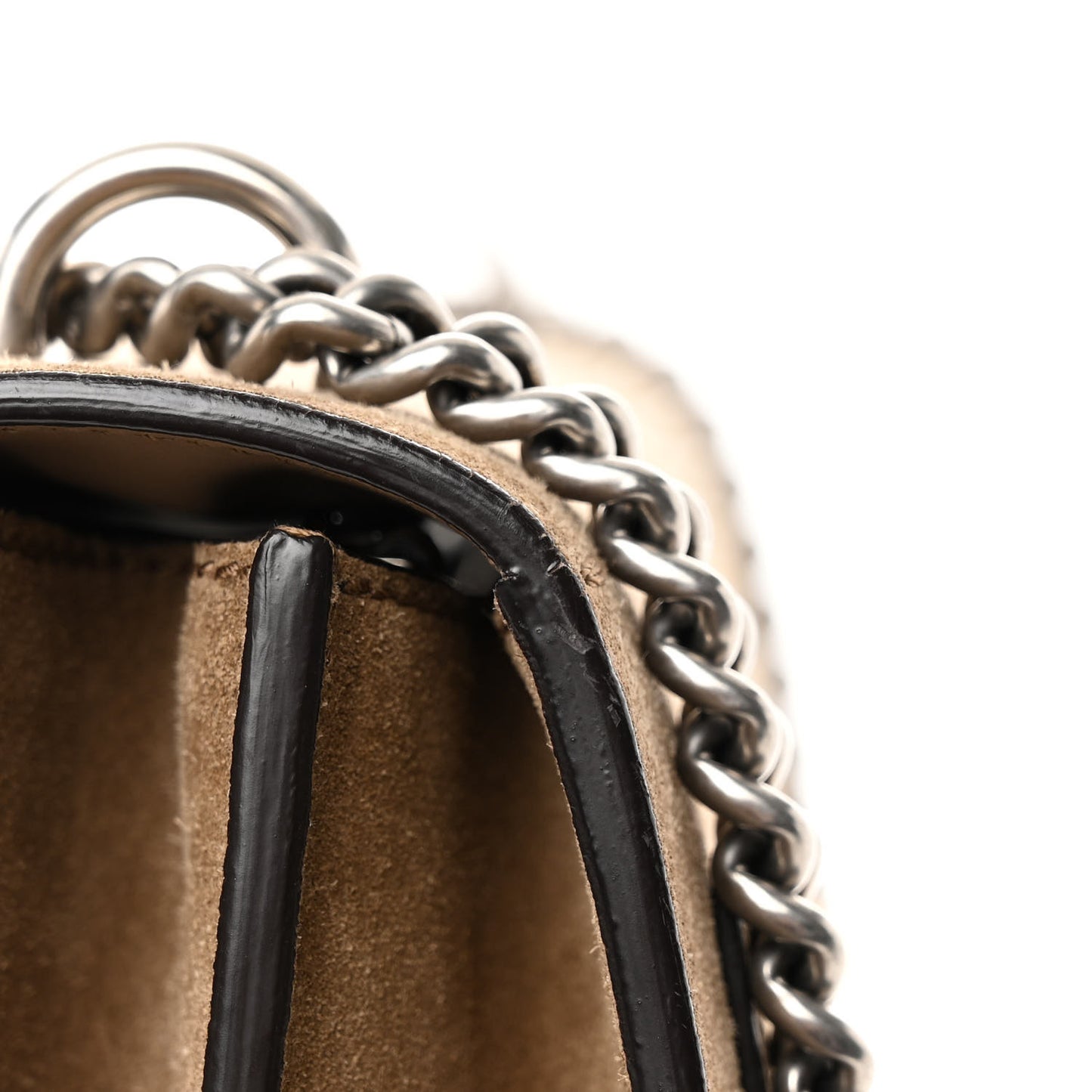 Suede Medium Dionysus Shoulder Bag Taupe