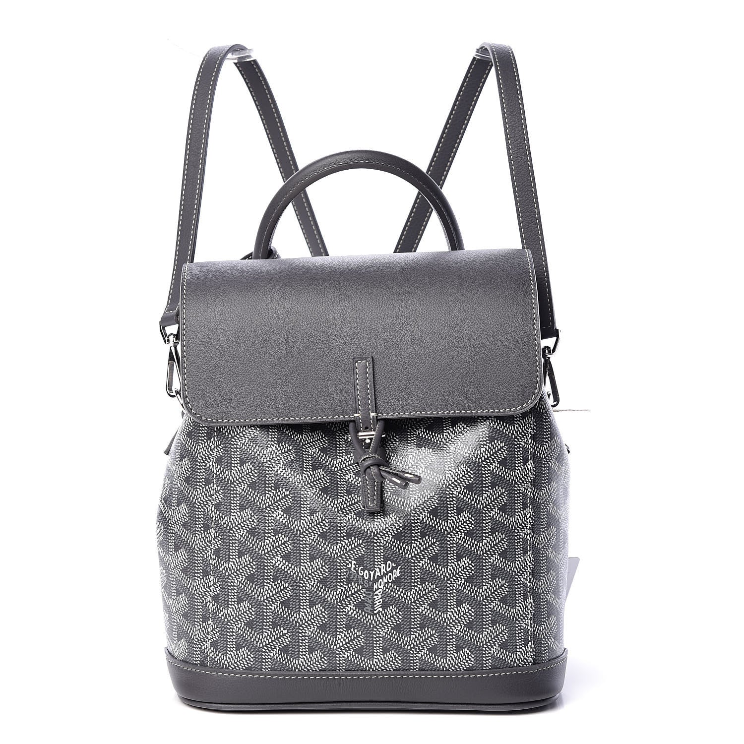 Goyard Goyardine Calfskin Mini Alpin Backpack Grey 457110
