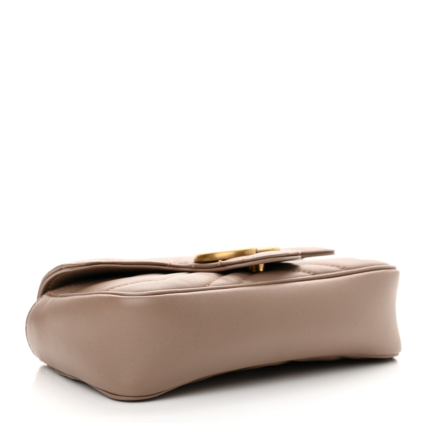 Calfskin Matelasse Super Mini GG Marmont Shoulder Bag Porcelain Rose