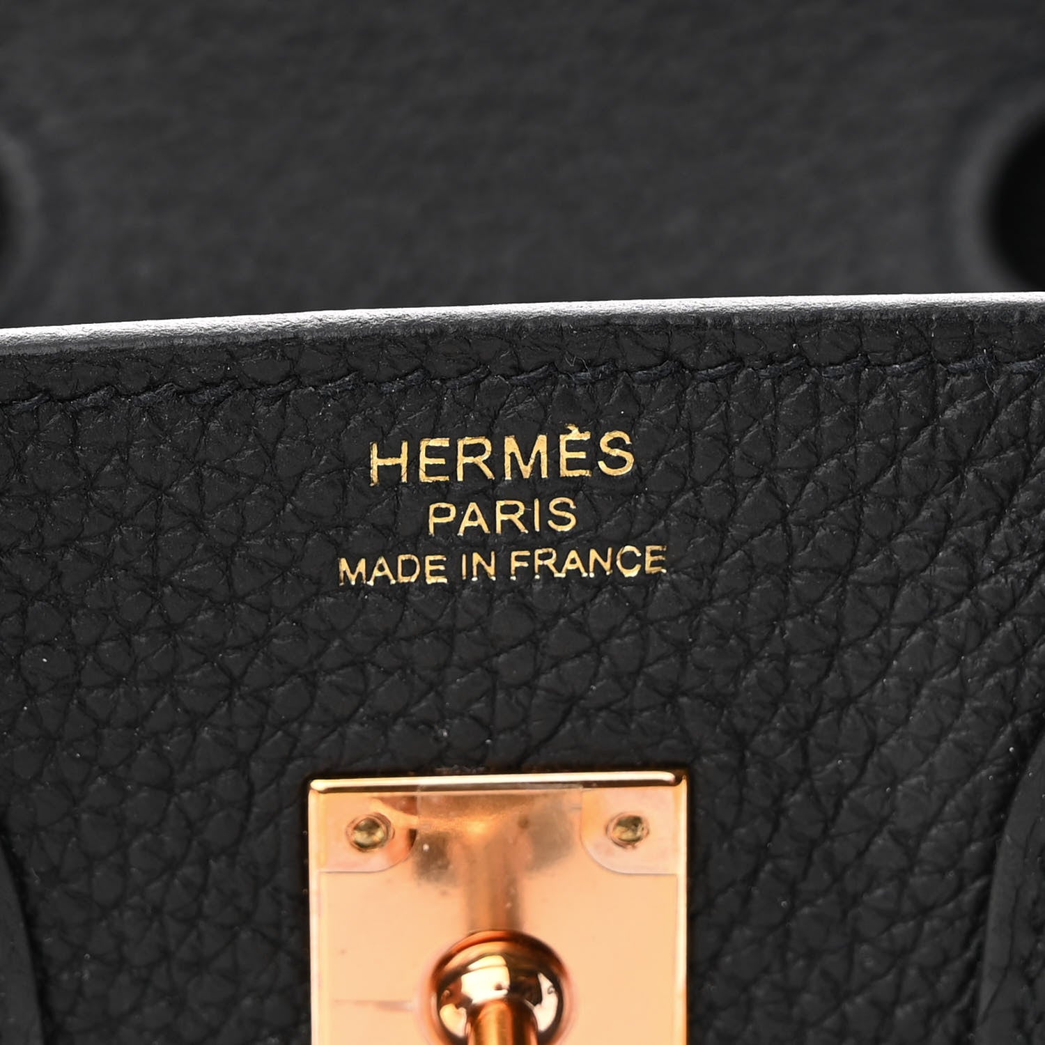 Hermes Togo Birkin 25 Black 6 of 12