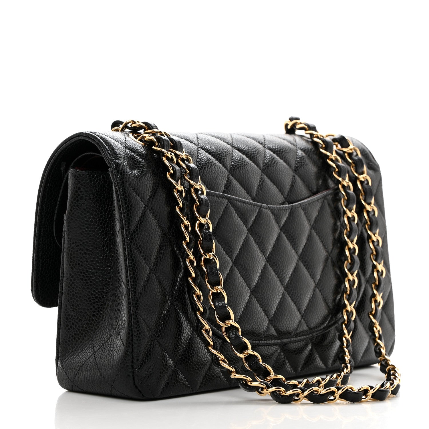 Chanel Caviar Quilted Medium Double Flap Black 2 of 10