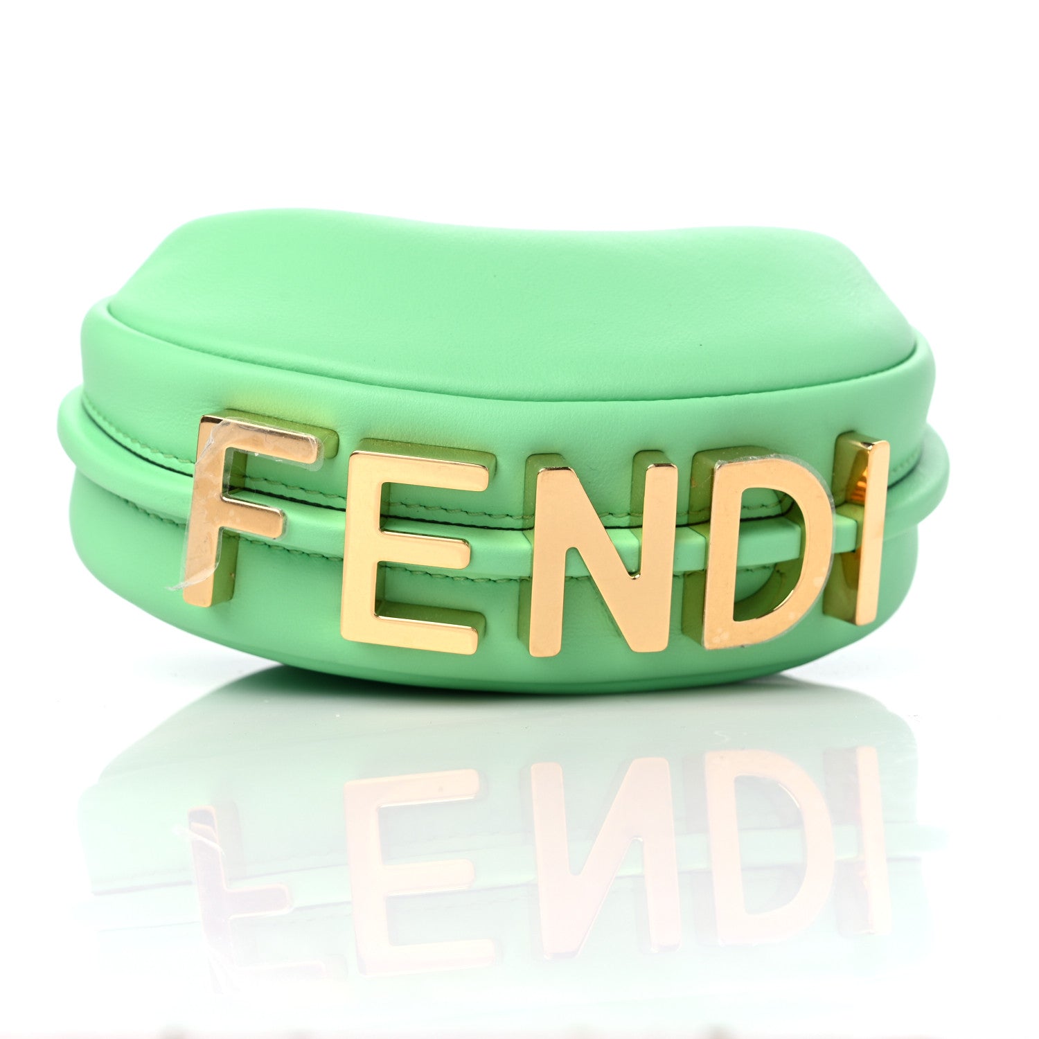 Fendi Vitello Grace New Matte Nano Fendigraphy Hobo Charm Edamame 10 of 10