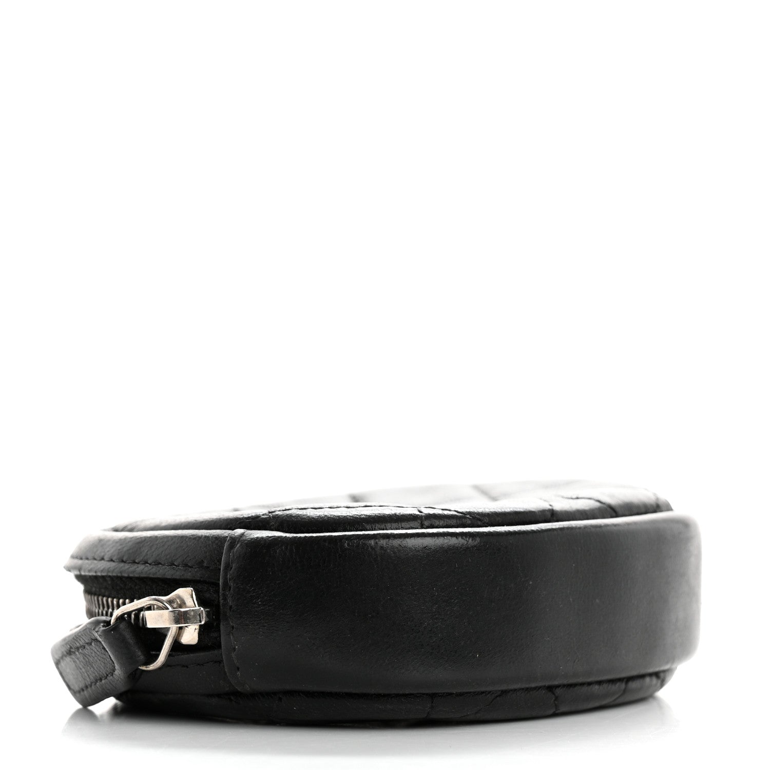 Chanel Lambskin Quilted Zip Around Classic Coin Purse Black 4 of 11