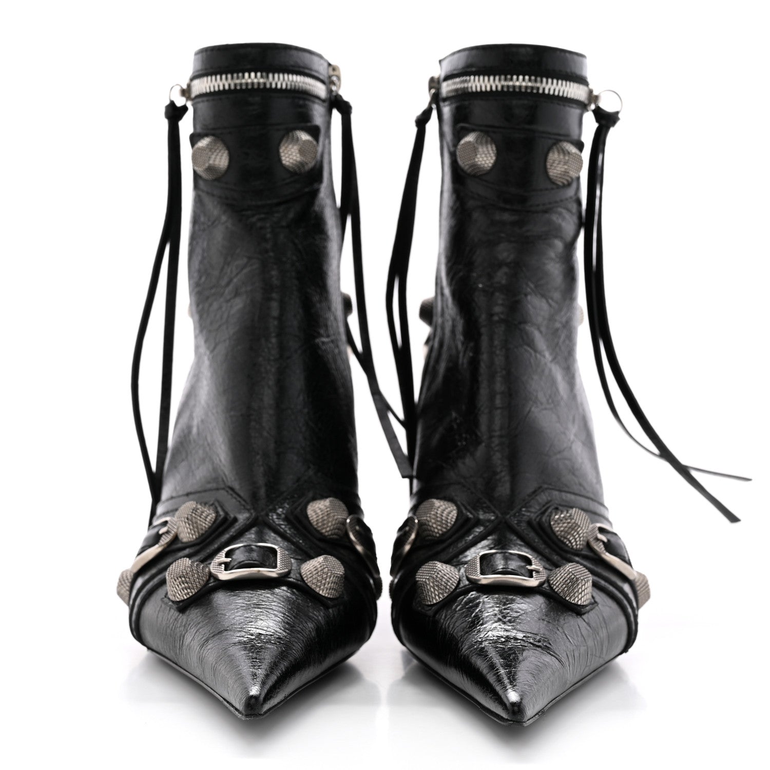 Balenciaga Agneau Arena Cagole 70mm Ankle Boots 38.5 Black 2 of 10